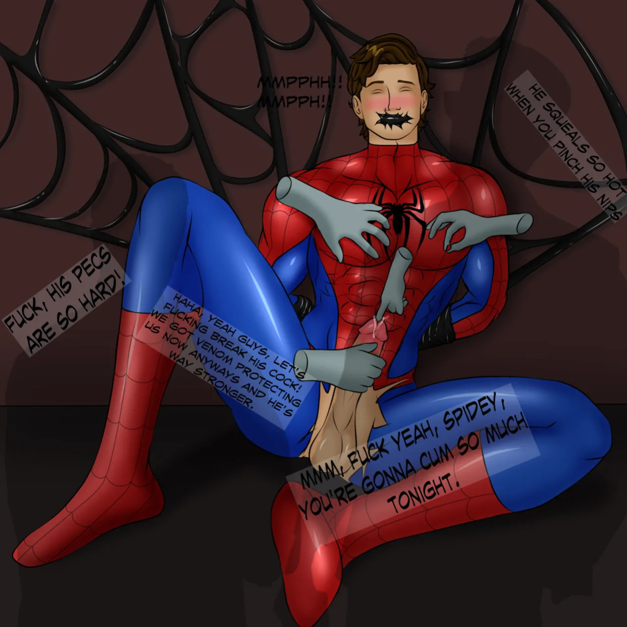 [Deimon21] Spider-Man getting his web-shooter drained