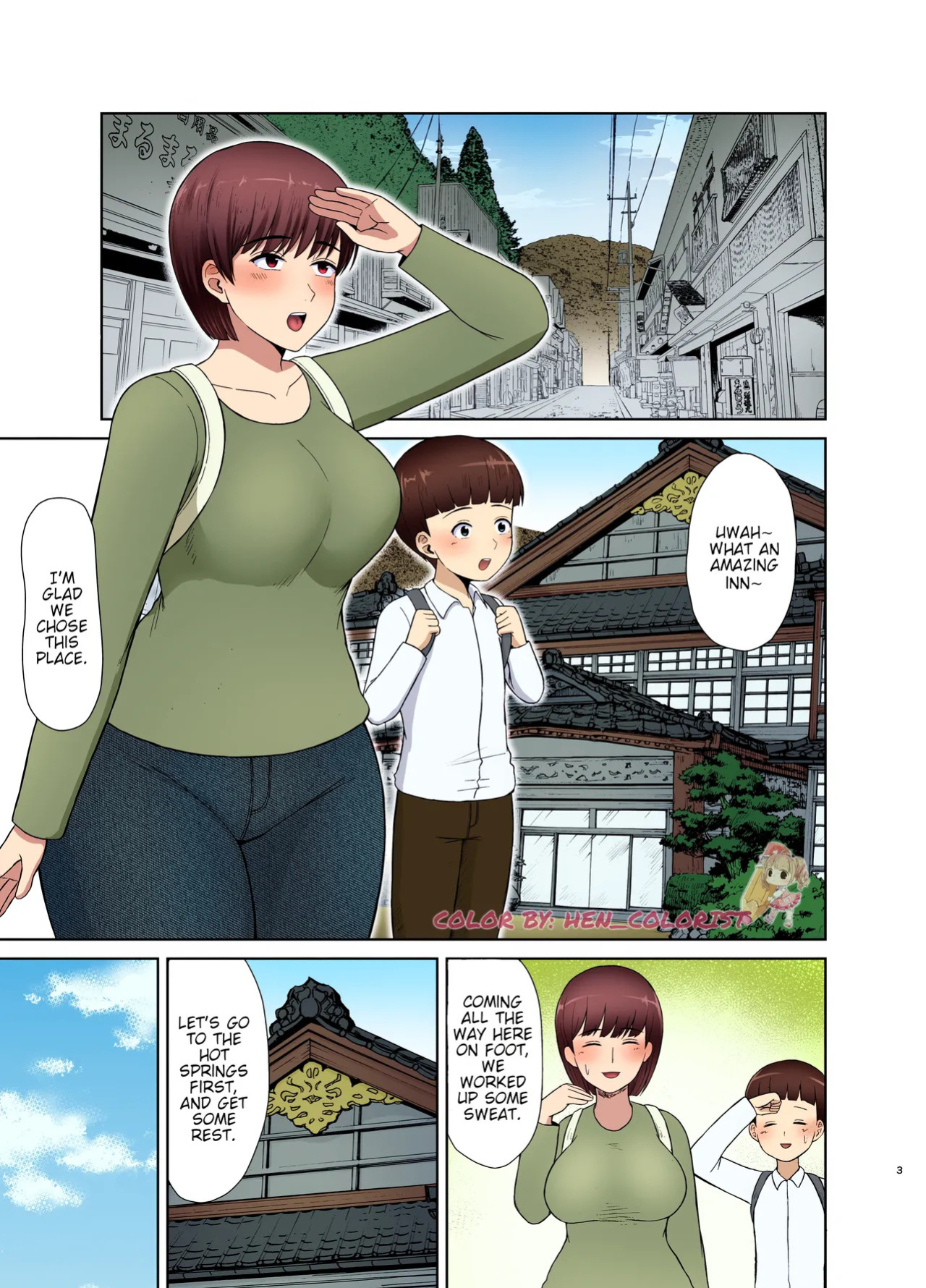 [Saitou Renji] Mama to Hajimete no Yoru | First Time With Mom [English] [Colorize]
