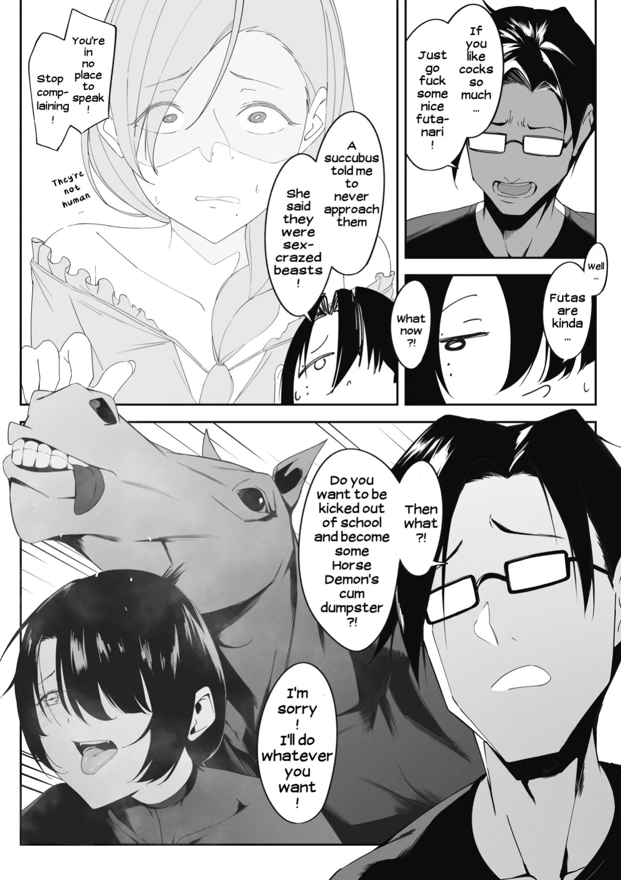 [Uchi no Yoko (Hanamaru Sensei)] Otokonoko Incubus no Kuchuu | Femboy Incubus in Distress [English]