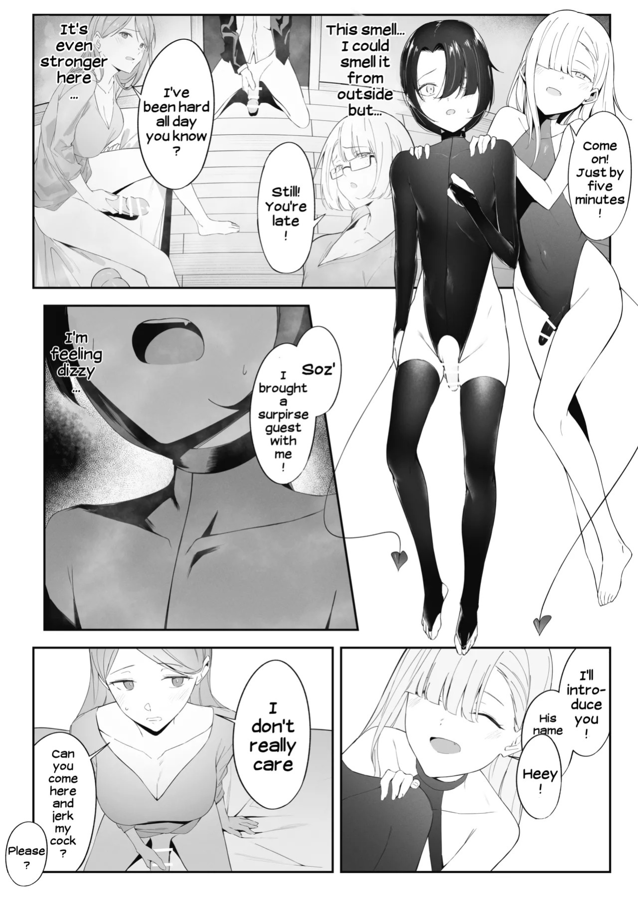 [Uchi no Yoko (Hanamaru Sensei)] Otokonoko Incubus no Kuchuu | Femboy Incubus in Distress [English]