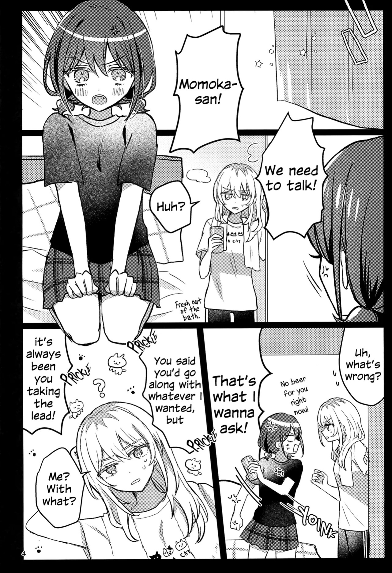 (Zenbu Buchikome. 7) [Hamu-chan Daisuki (Momi)] One Room, One Moment (Girls Band Cry) [English]