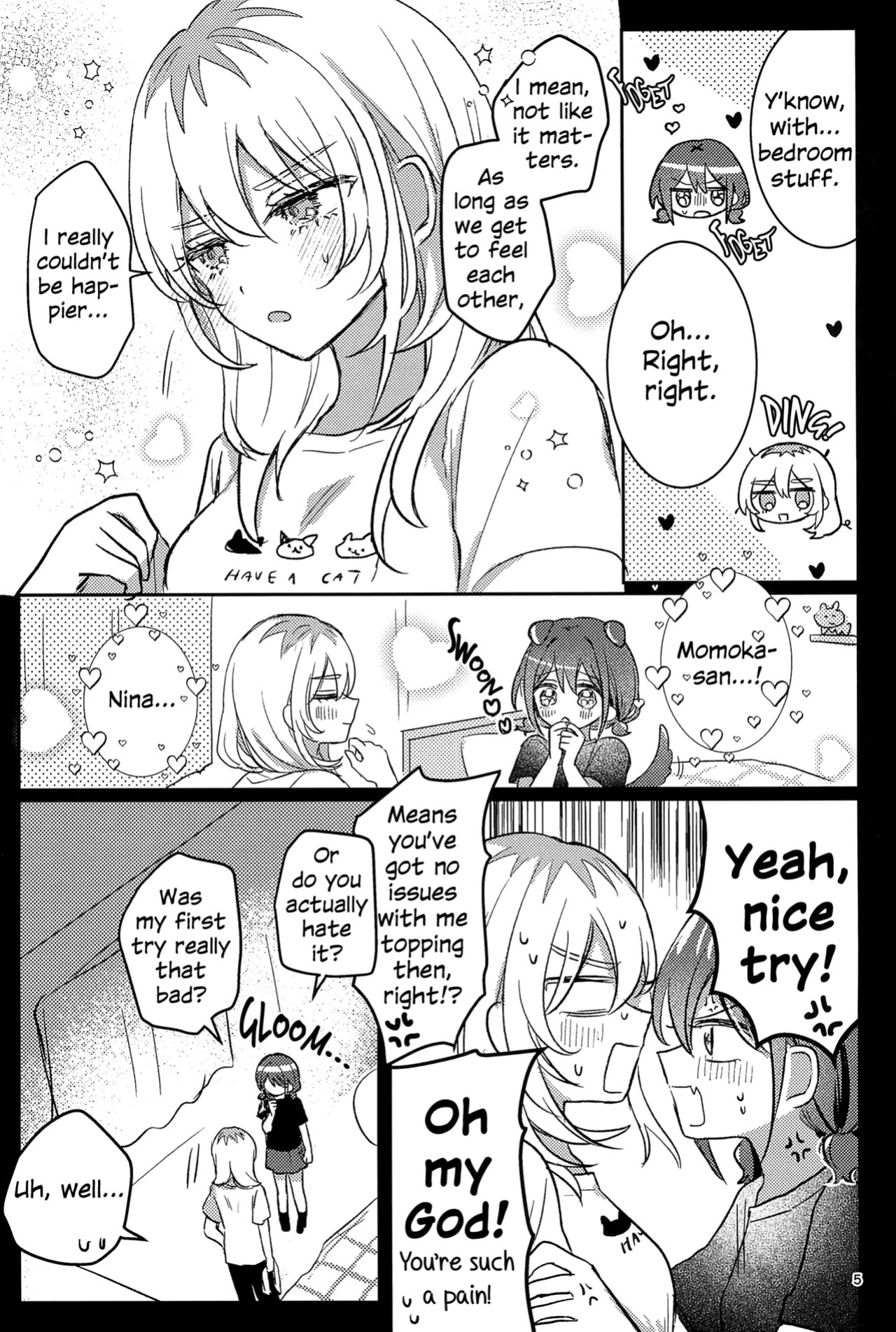 (Zenbu Buchikome. 7) [Hamu-chan Daisuki (Momi)] One Room, One Moment (Girls Band Cry) [English]