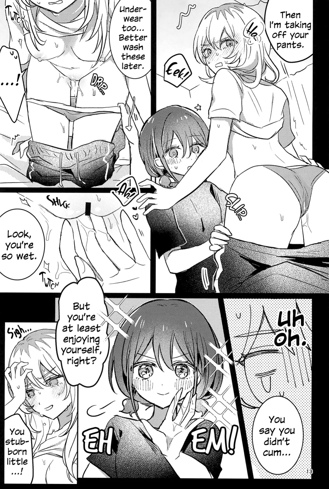 (Zenbu Buchikome. 7) [Hamu-chan Daisuki (Momi)] One Room, One Moment (Girls Band Cry) [English]