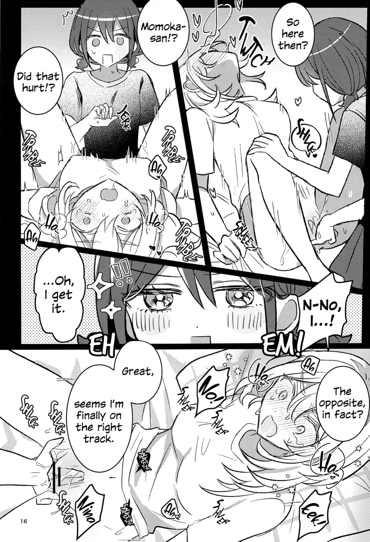 (Zenbu Buchikome. 7) [Hamu-chan Daisuki (Momi)] One Room, One Moment (Girls Band Cry) [English]