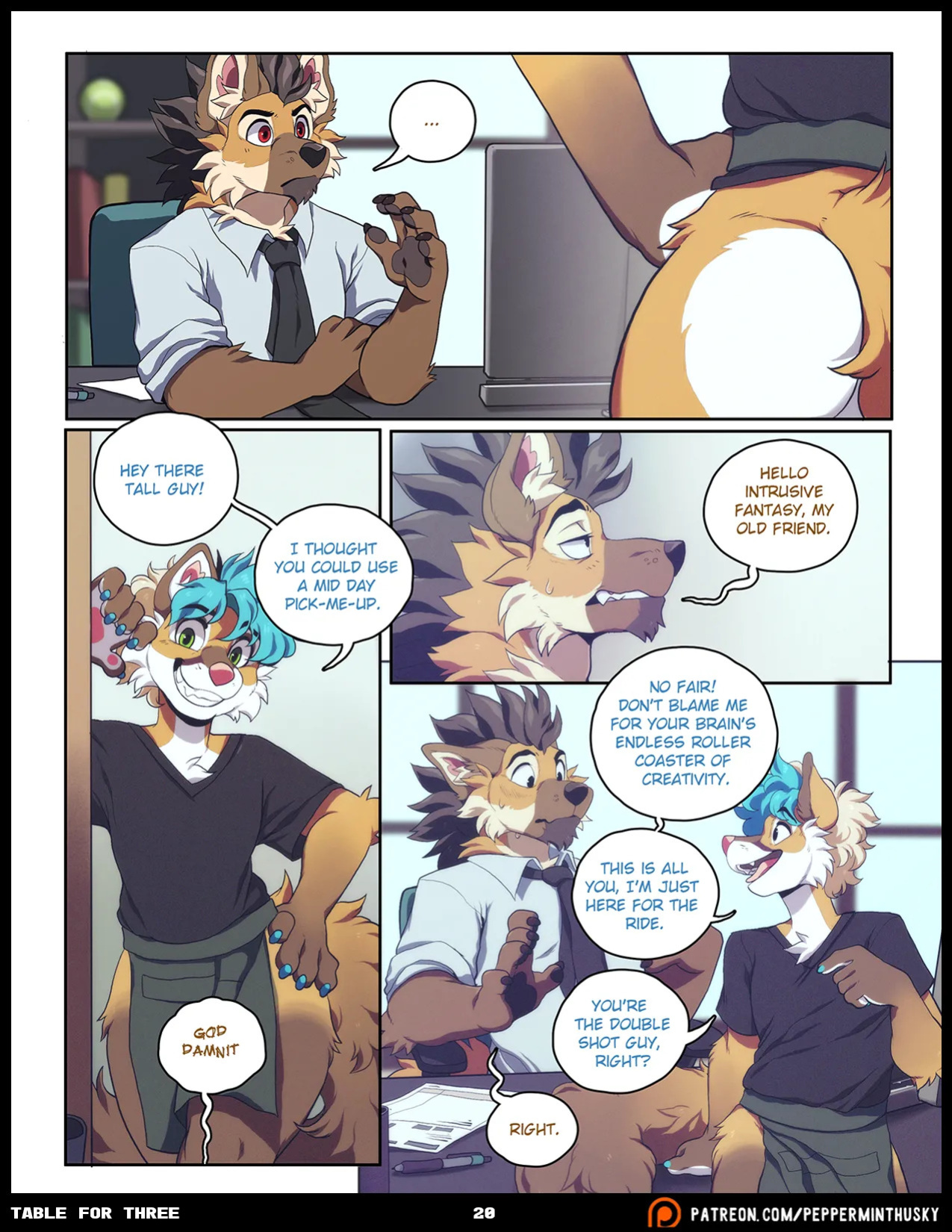 [PeppermintHusky (Roanoak/Ace)] Table for Three: Remix - Chapter 1 (W/ Extras)