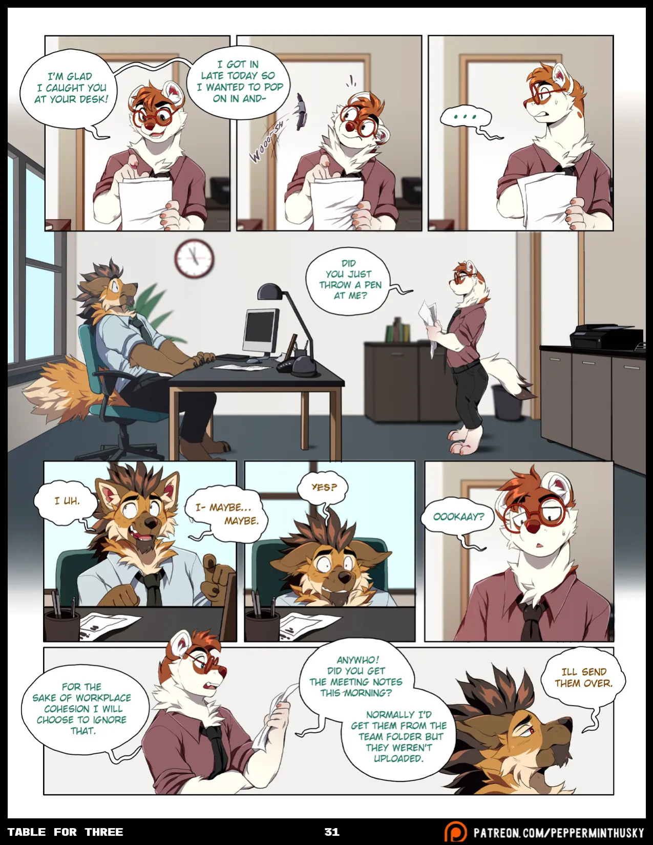 [PeppermintHusky (Roanoak/Ace)] Table for Three: Remix - Chapter 1 (W/ Extras)