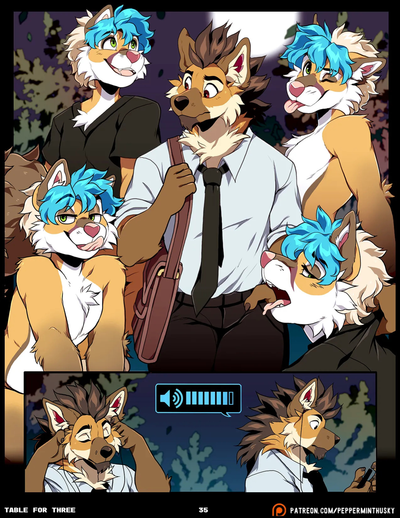 [PeppermintHusky (Roanoak/Ace)] Table for Three: Remix - Chapter 1 (W/ Extras)