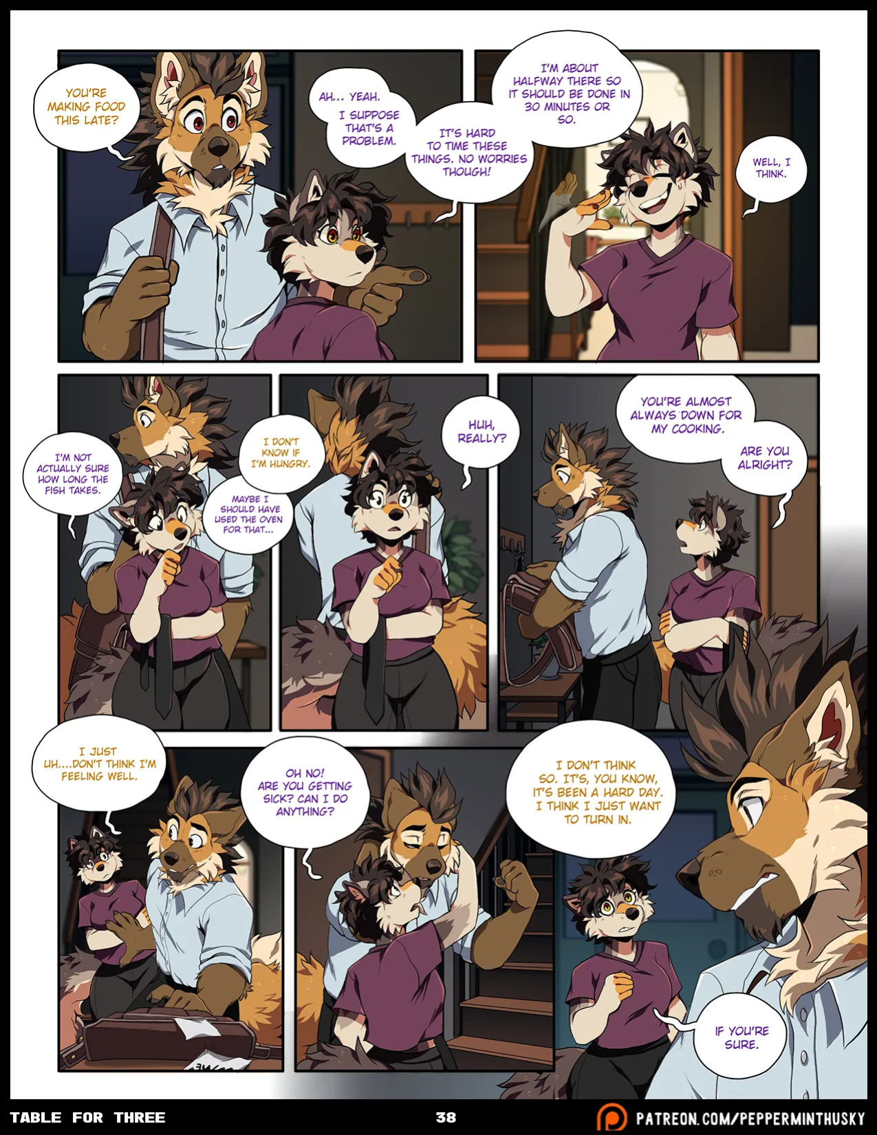 [PeppermintHusky (Roanoak/Ace)] Table for Three: Remix - Chapter 1 (W/ Extras)