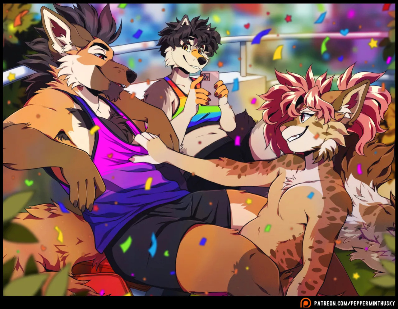 [PeppermintHusky (Roanoak/Ace)] Table for Three: Remix - Chapter 1 (W/ Extras)