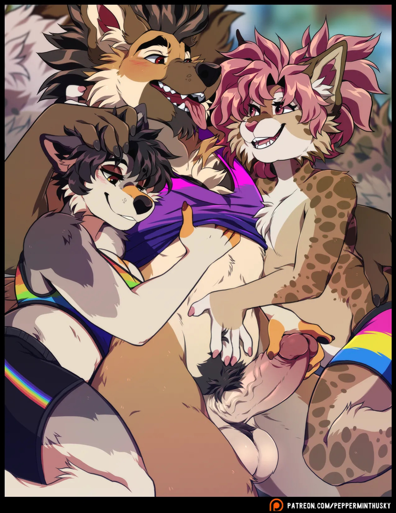 [PeppermintHusky (Roanoak/Ace)] Table for Three: Remix - Chapter 1 (W/ Extras)