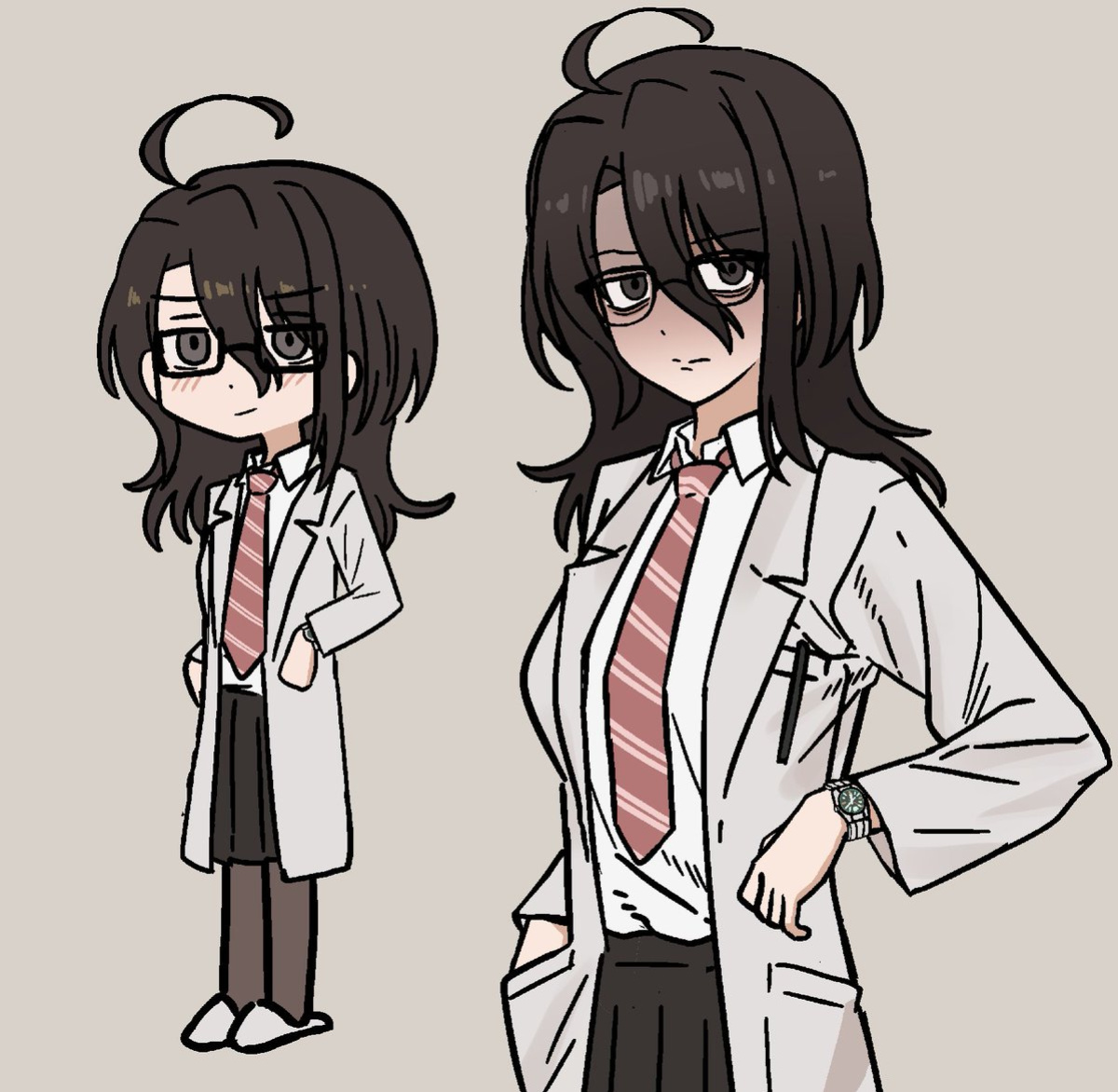 [Enari] Hatsumeibu no buchou to, Me no mae uwaki ecchi | With the Head of Research Department, Cheating right before my eyes (03) + Bonus Art [English]