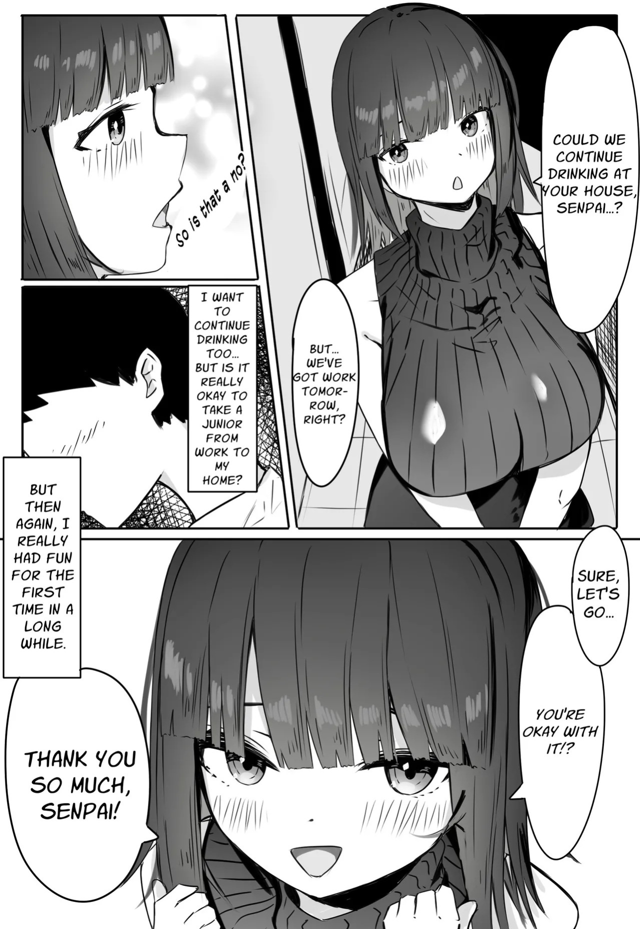 [Merukuran (Rakunagaku)] Kouhai Succubus-chan wa Senpai o Jirashitai! | The Succubus At Work Is A Teaser! [English] [Nikuchan]
