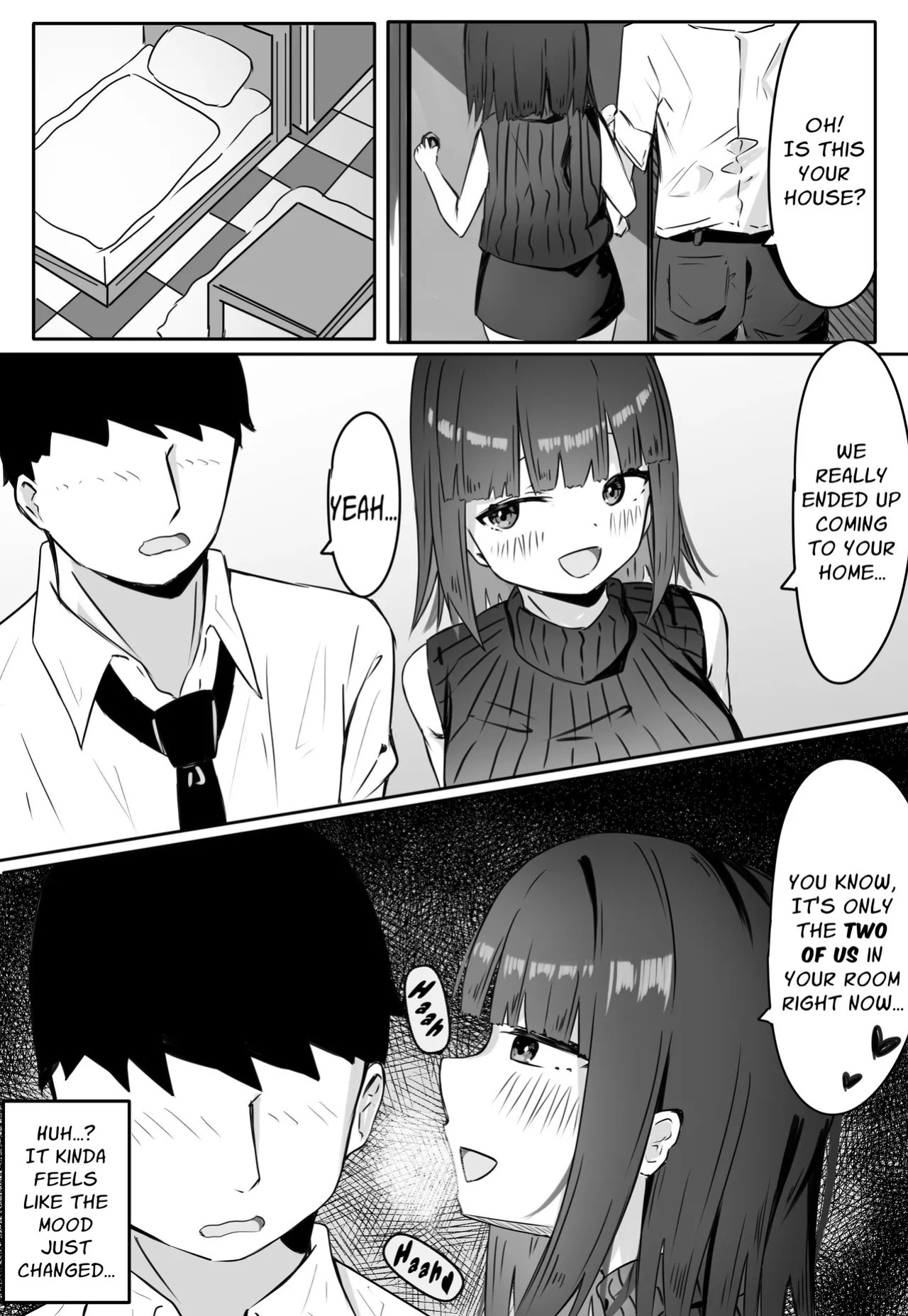 [Merukuran (Rakunagaku)] Kouhai Succubus-chan wa Senpai o Jirashitai! | The Succubus At Work Is A Teaser! [English] [Nikuchan]
