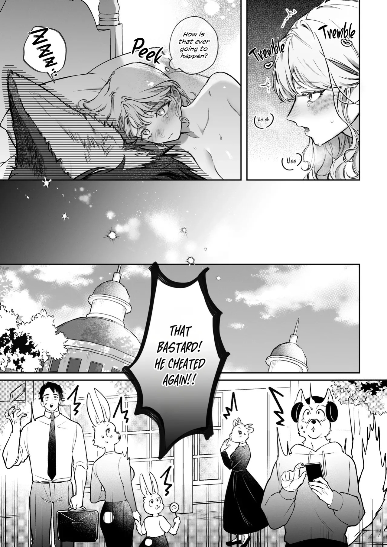 [Vivid Aster (jnnKleeche)] Kahogo na kemonohito kareshi no tanetsuke honki koubi ni kowasa retai | I want to be destroyed by my overprotective beastman boyfriend's serious mating and impregnation [English] [Descent into madness] [Digital]