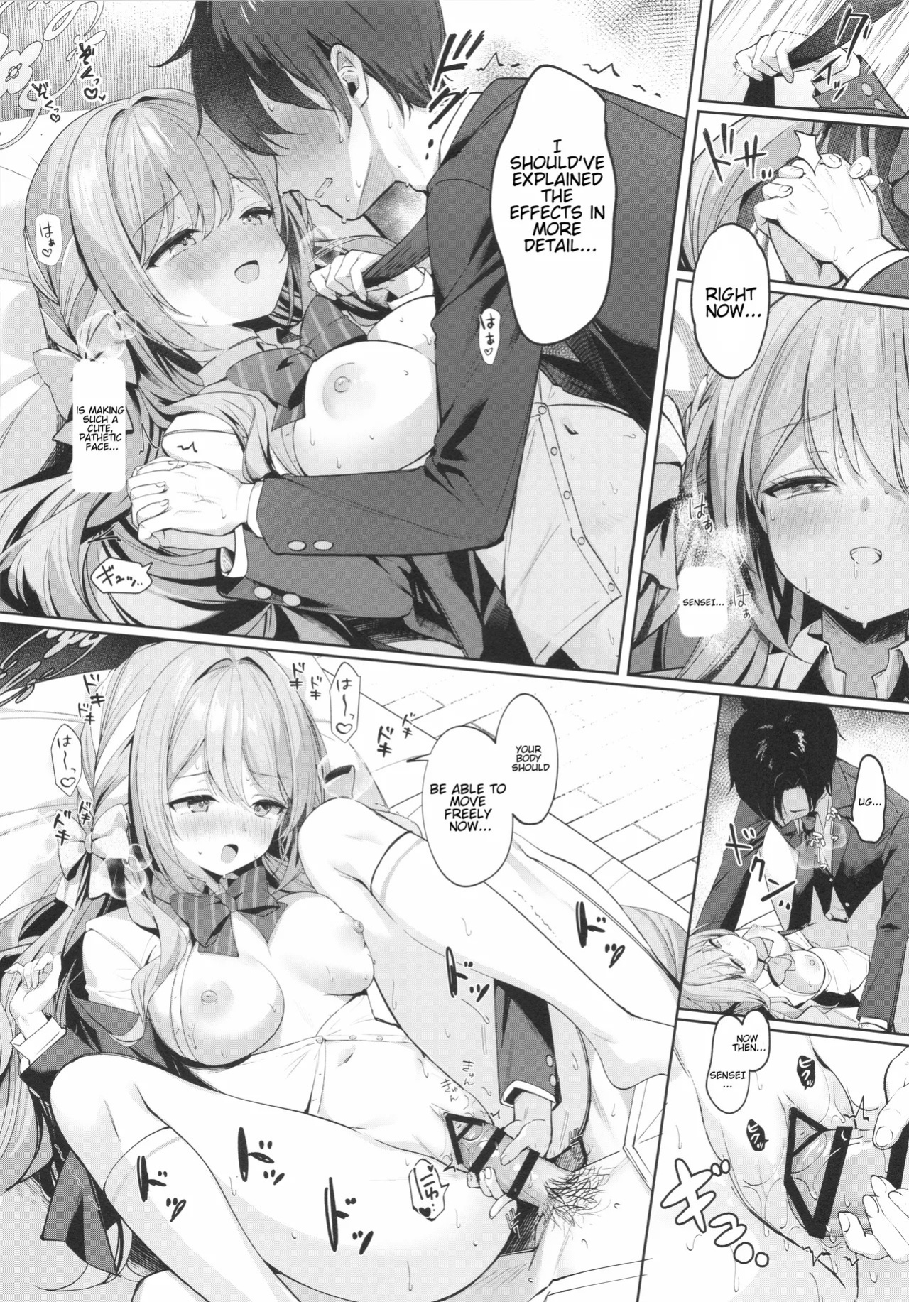 (C107) [Kinokomushin (Kinokomushi)] Warui Sensei ni wa, Sex ga Hitsuyou desu ne (Blue Archive) (English) [TheSoloTrio]