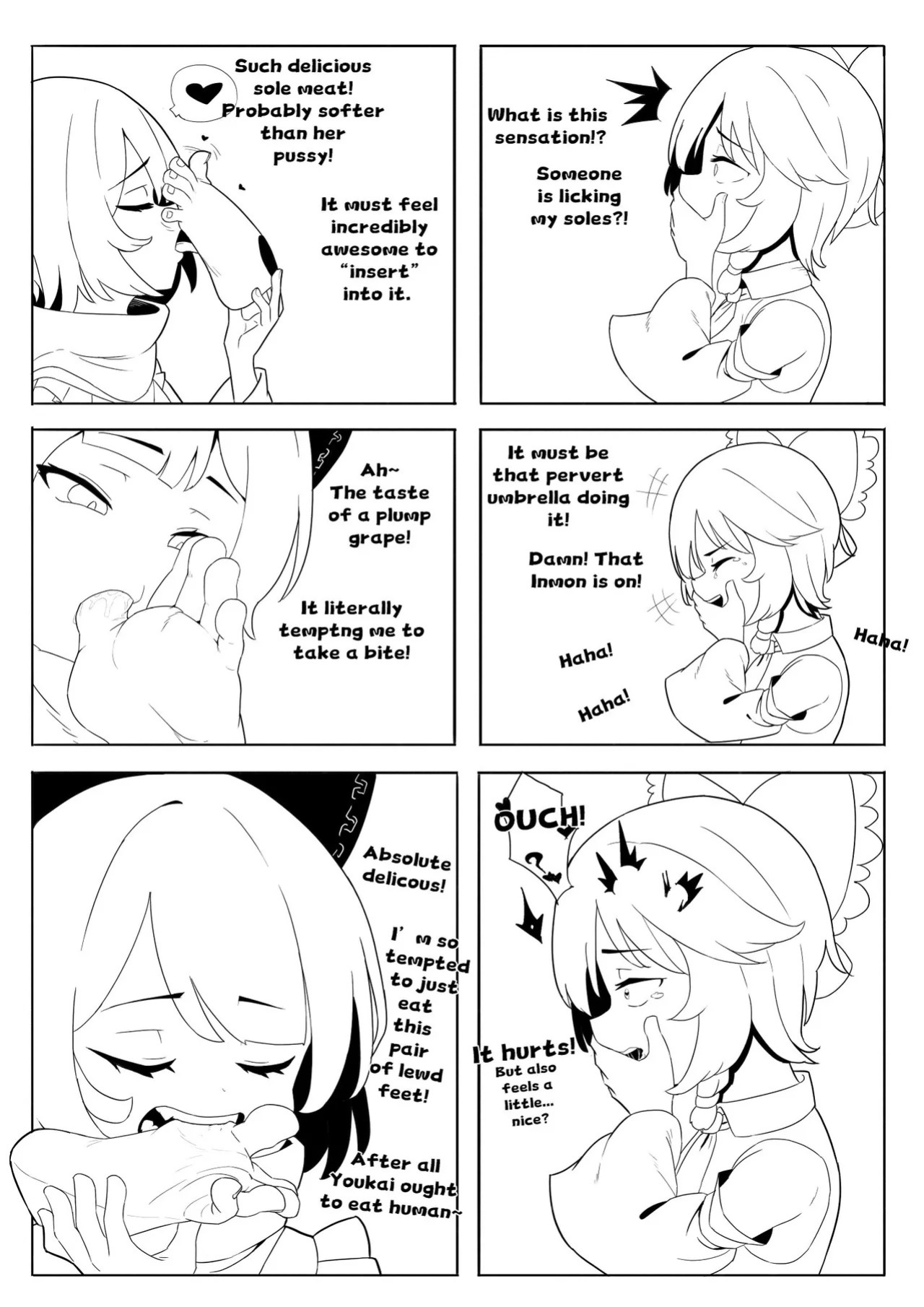 [Yellow Fumewort] Reimu Footbox (Touhou Project) [English] [Decensored] [Ongoing]