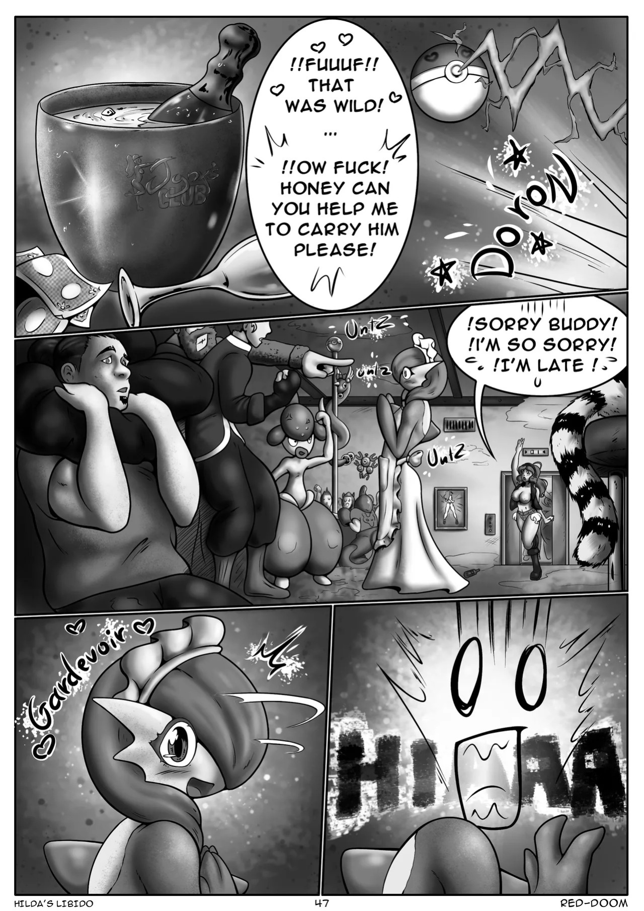 [Red-Doom] Hilda's Libido Ch. 1-4 (Pokemon) [Ongoing]