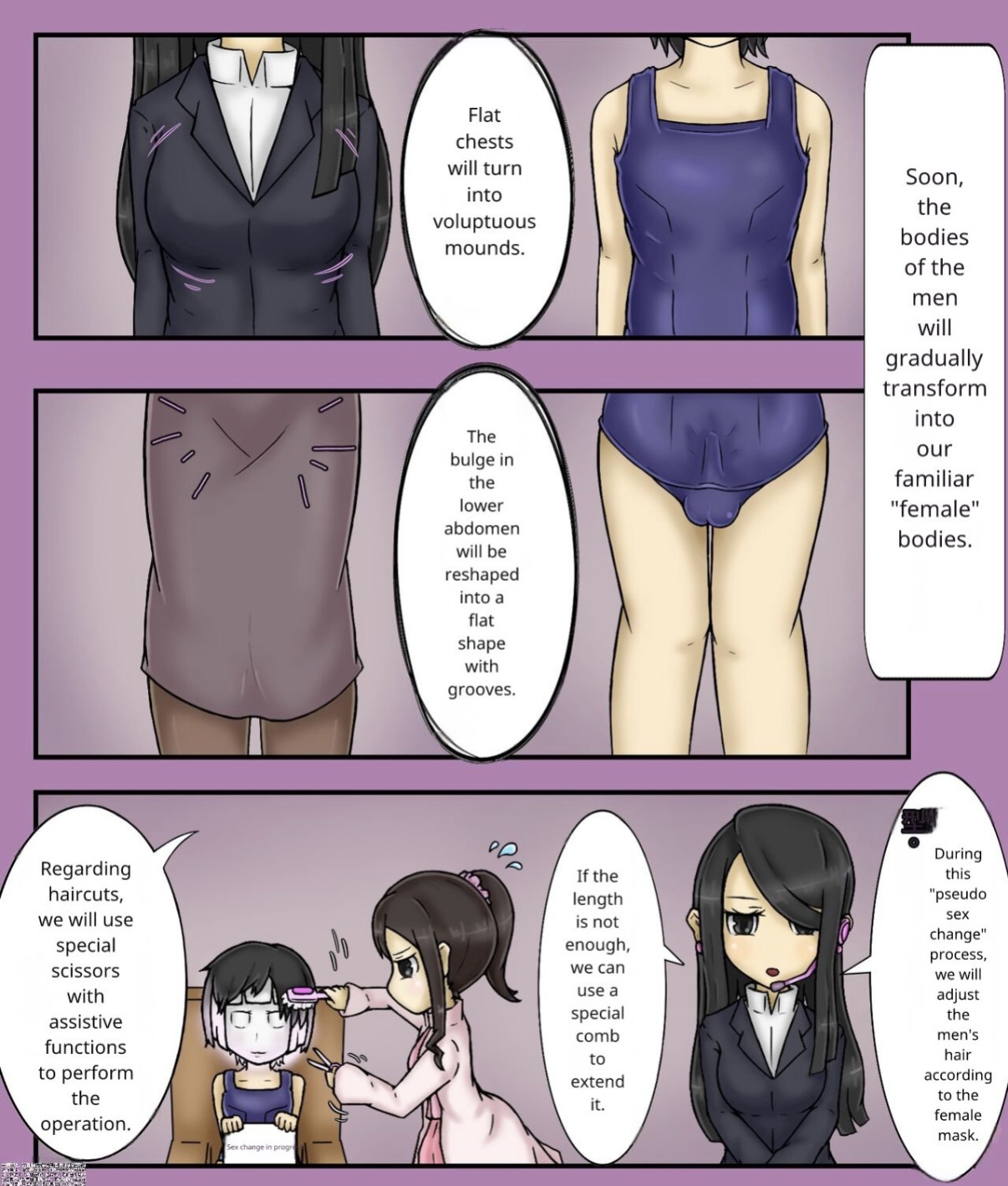 Forced girls transformation