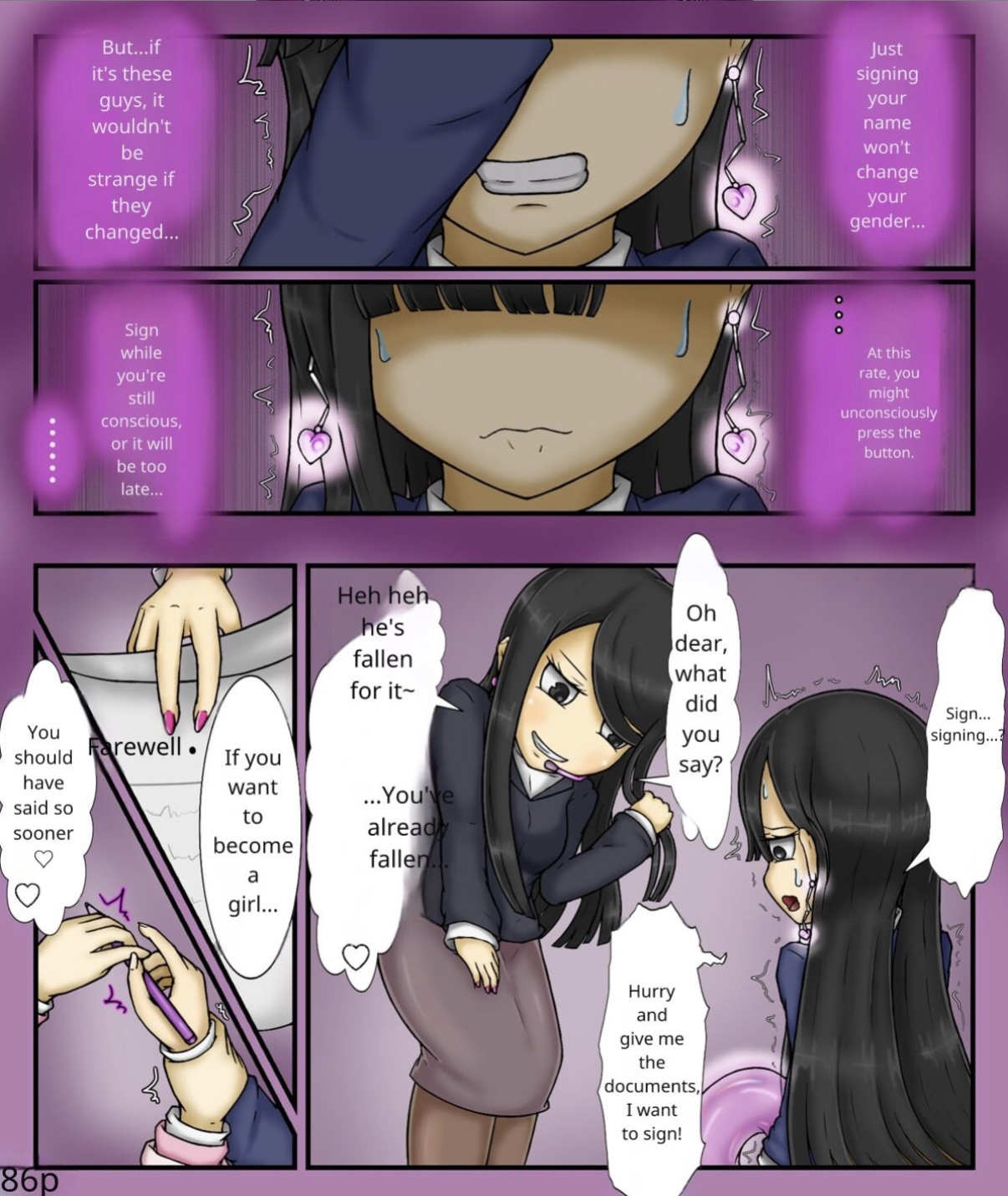 Forced girls transformation