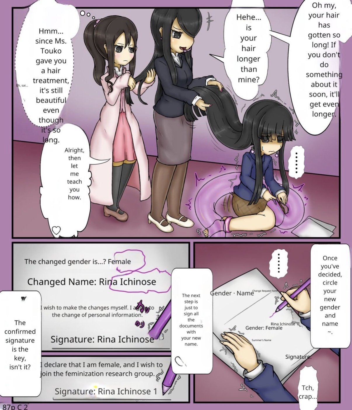 Forced girls transformation