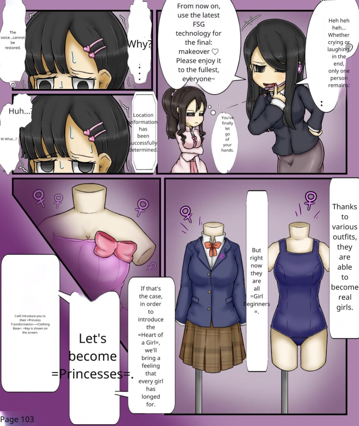 Forced girls transformation