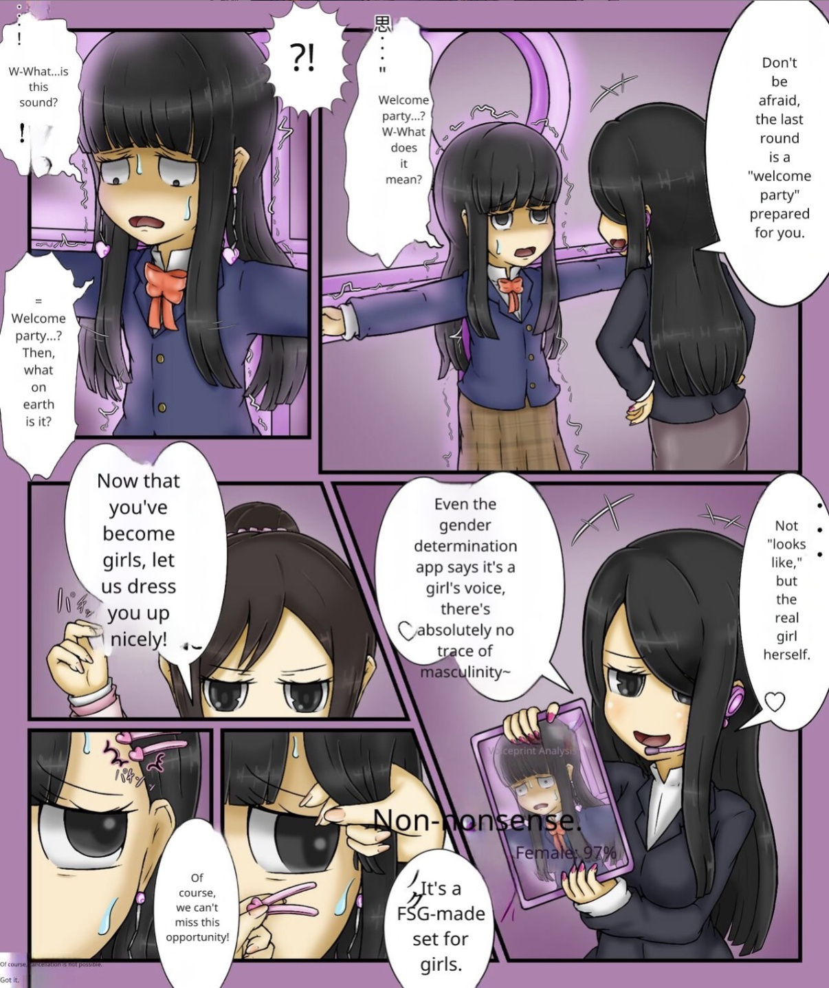 Forced girls transformation
