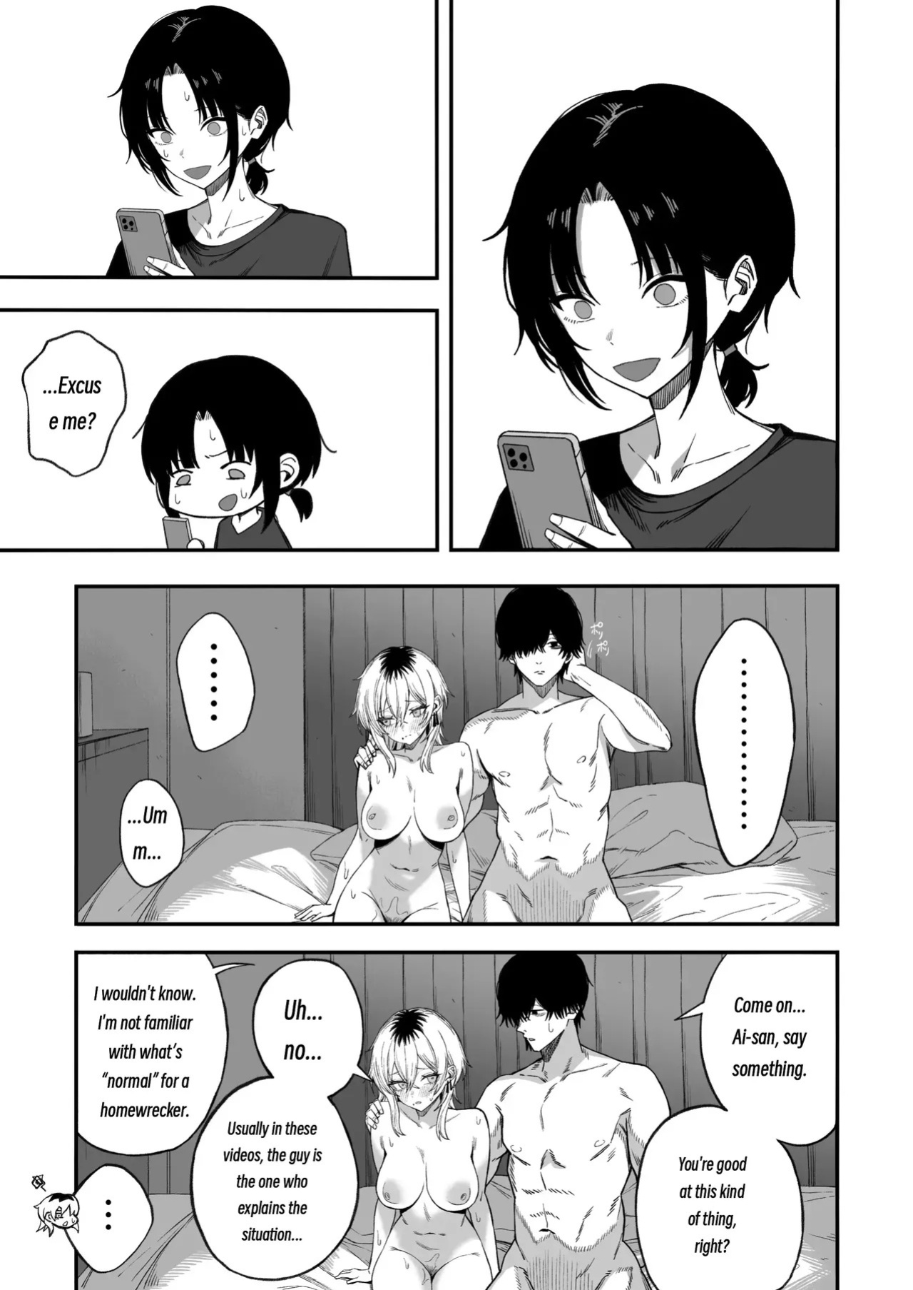 [Yofukashi no Heya (Yonayona)] Turning a Cuckolder into a Girl [MTL]