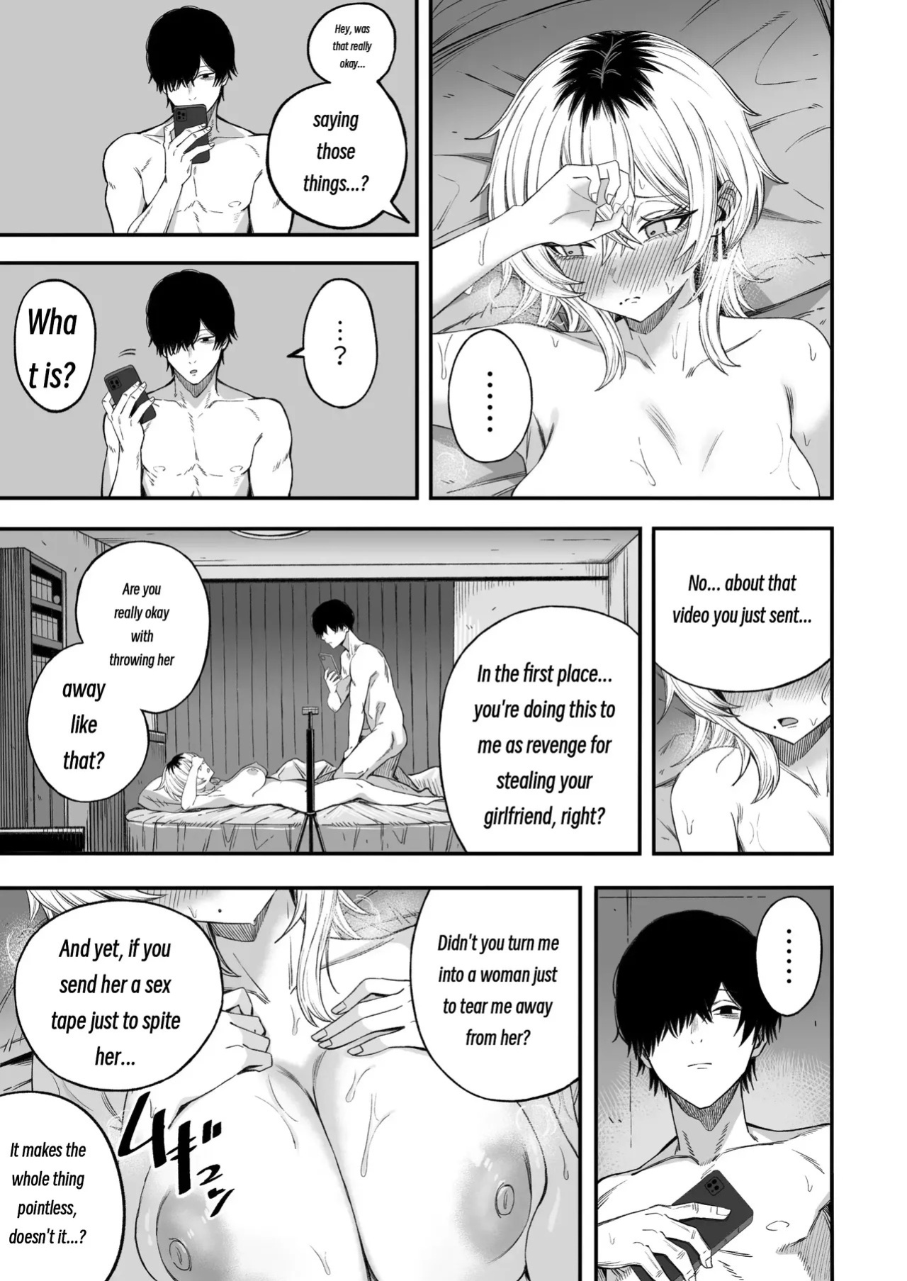 [Yofukashi no Heya (Yonayona)] Turning a Cuckolder into a Girl [MTL]