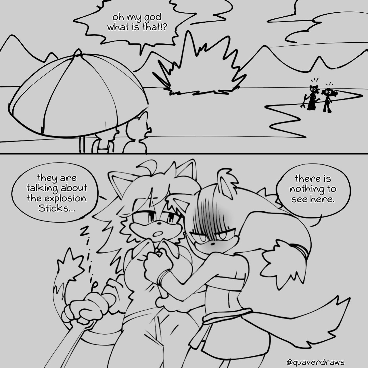 [QuaverDraws (QuaverNSFW)] Luana x Sticks x Barry
