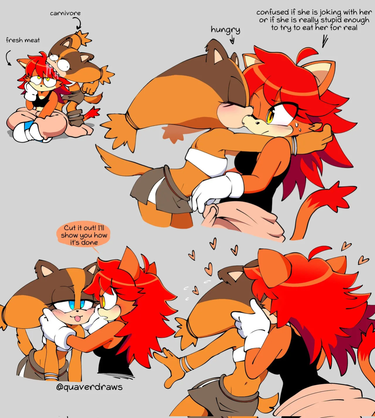 [QuaverDraws (QuaverNSFW)] Luana x Sticks x Barry