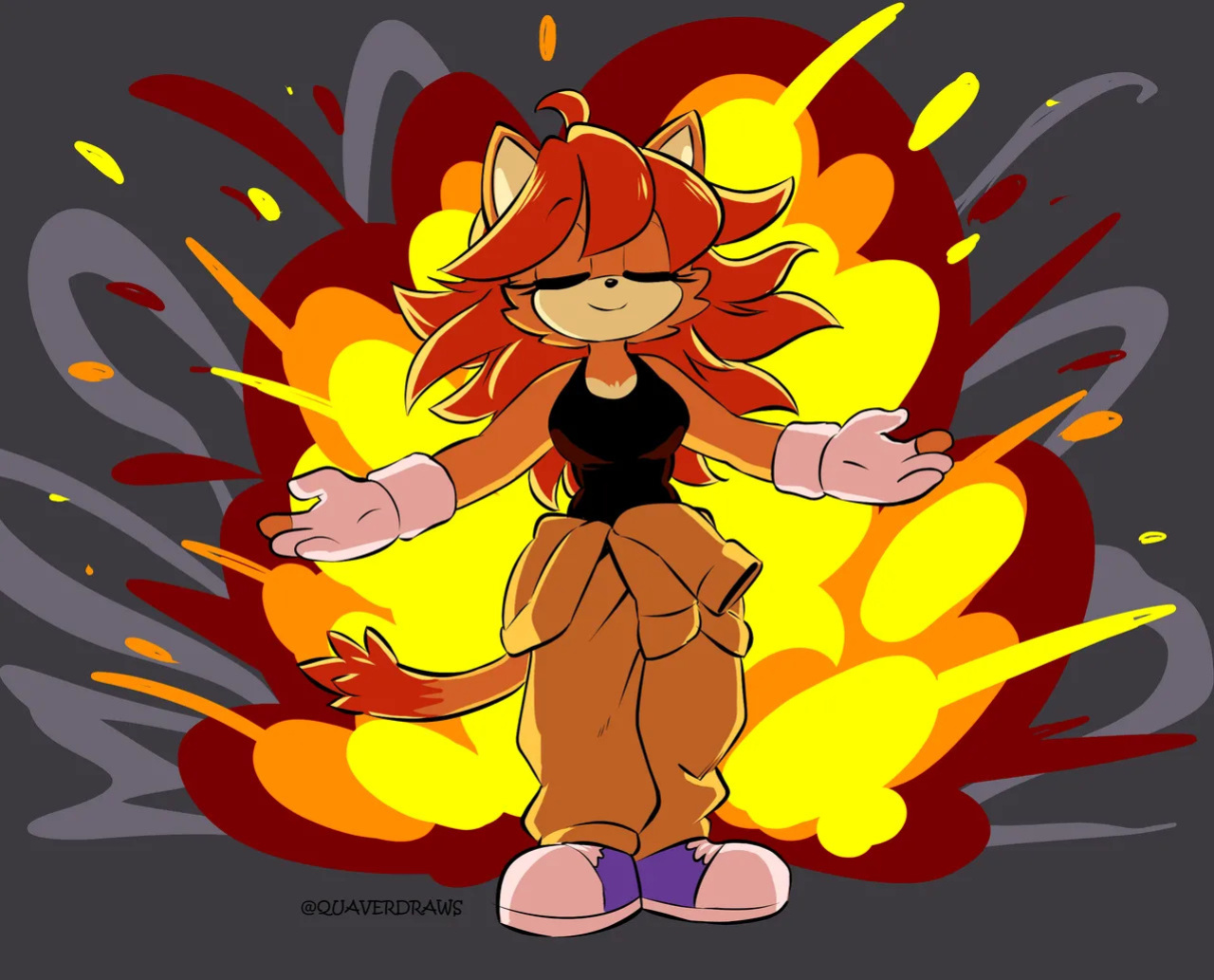 [QuaverDraws (QuaverNSFW)] Luana x Sticks x Barry