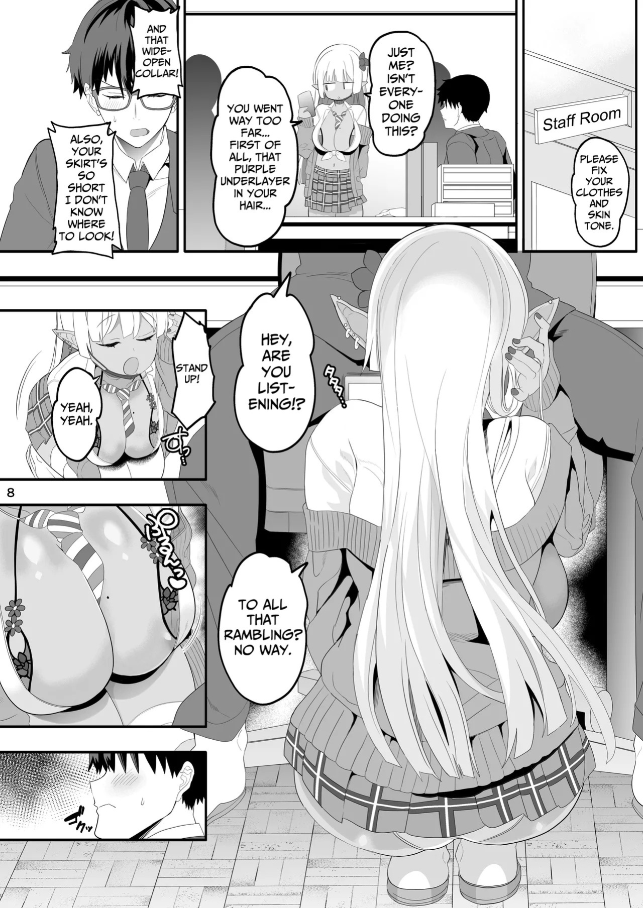[Union Bust (Kazutaro)] Kanzen ni Gal Ochi Shita Ryuugakusei Elf no Shidouhou | How To Train An Elf Exchange Student Who Has Become A Total Gyaru [Digital] [English] {lethal dolphin}