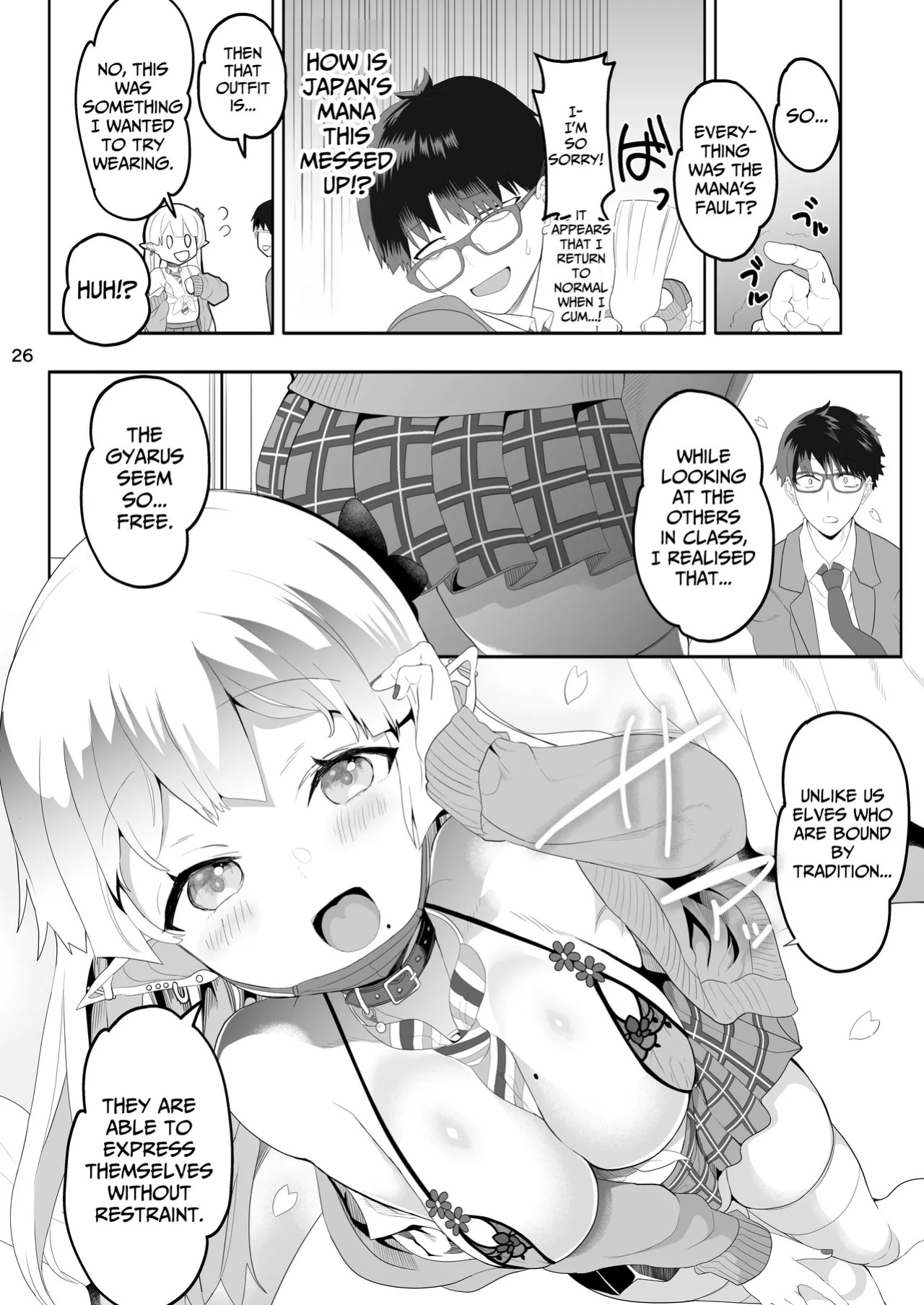 [Union Bust (Kazutaro)] Kanzen ni Gal Ochi Shita Ryuugakusei Elf no Shidouhou | How To Train An Elf Exchange Student Who Has Become A Total Gyaru [Digital] [English] {lethal dolphin}