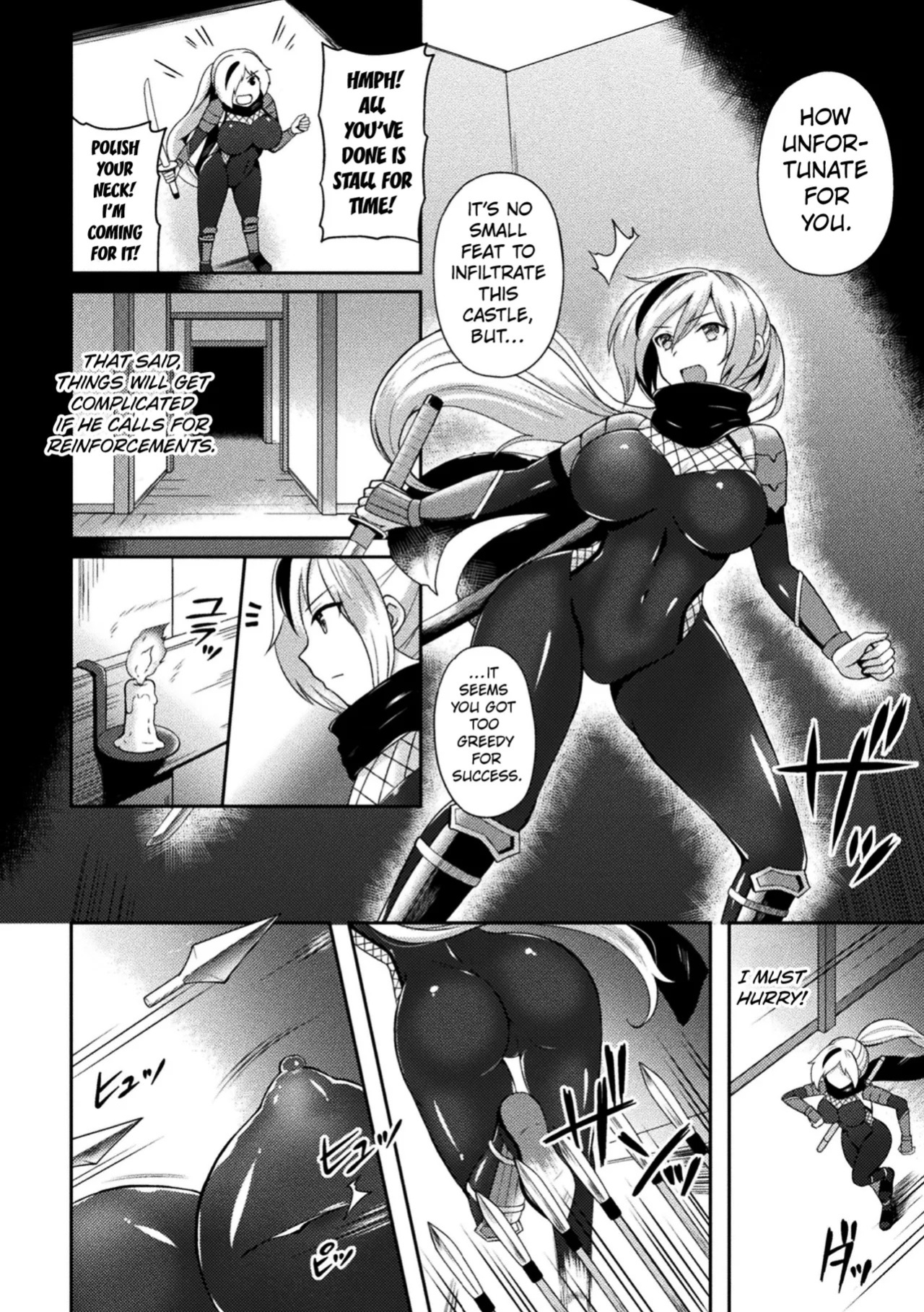 [Tenro Aya] Guren no Kunoichi Kagari ~Majou no Inshoku Mei ni Otsu~ | The Crimson Kunoichi Kagari ~Fallen Into the Wicked Castle's Lewd Trap~ (Tentacle Holic) [English] [Kuraudo] [Digital]