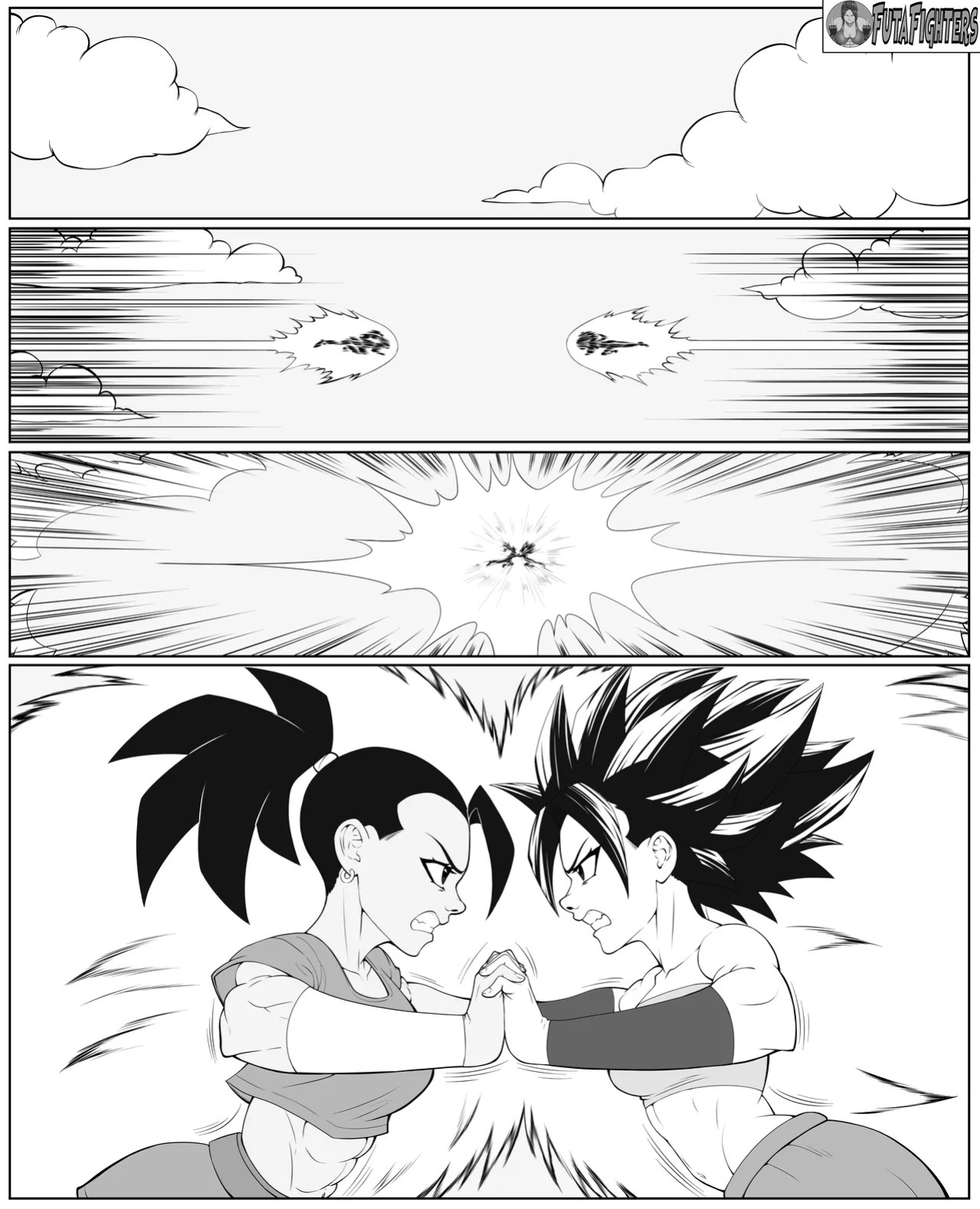 Caulifla vs Kale 118 page update futafighters