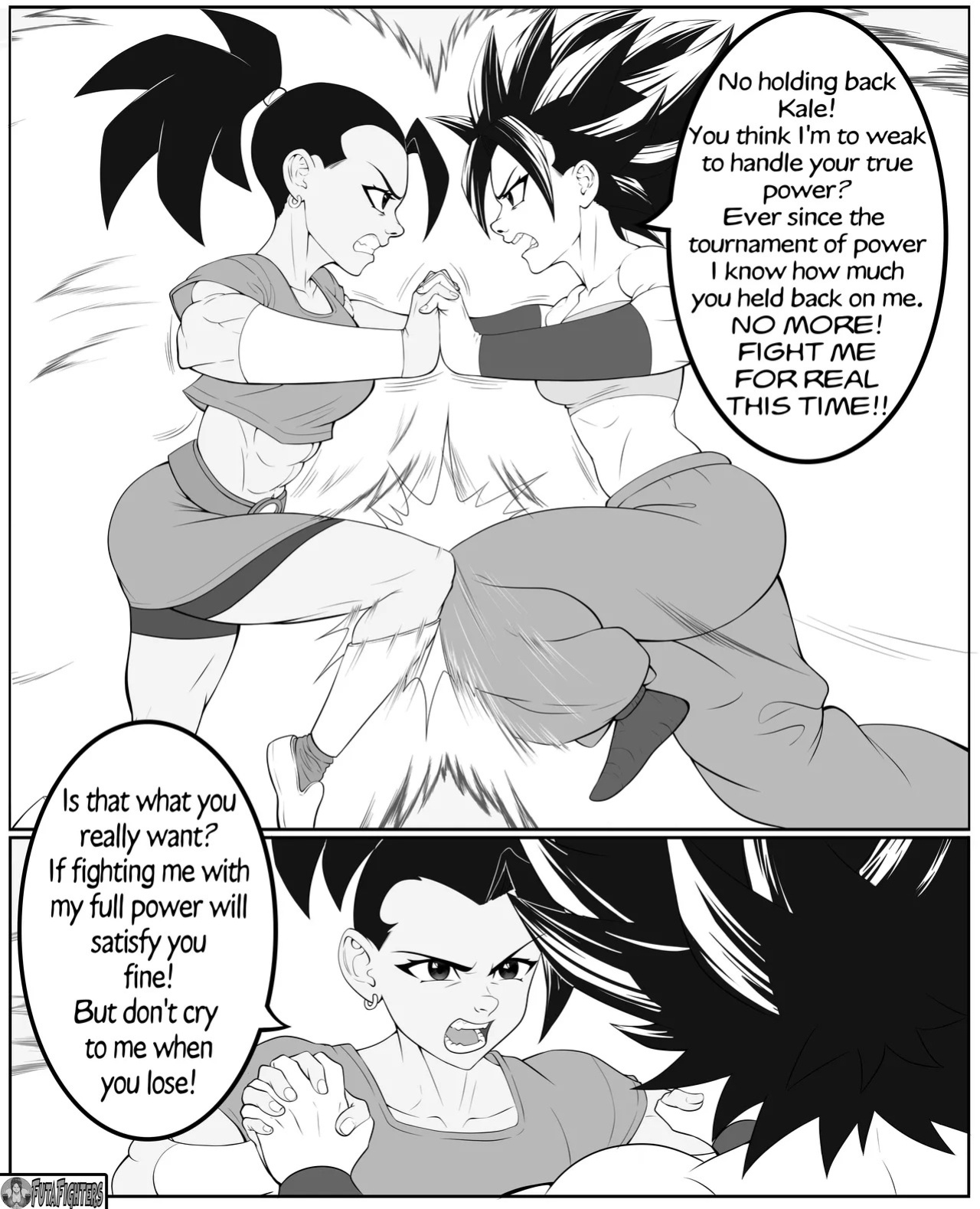 Caulifla vs Kale 118 page update futafighters