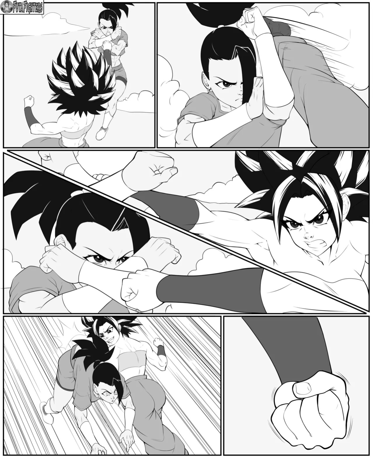 Caulifla vs Kale 118 page update futafighters