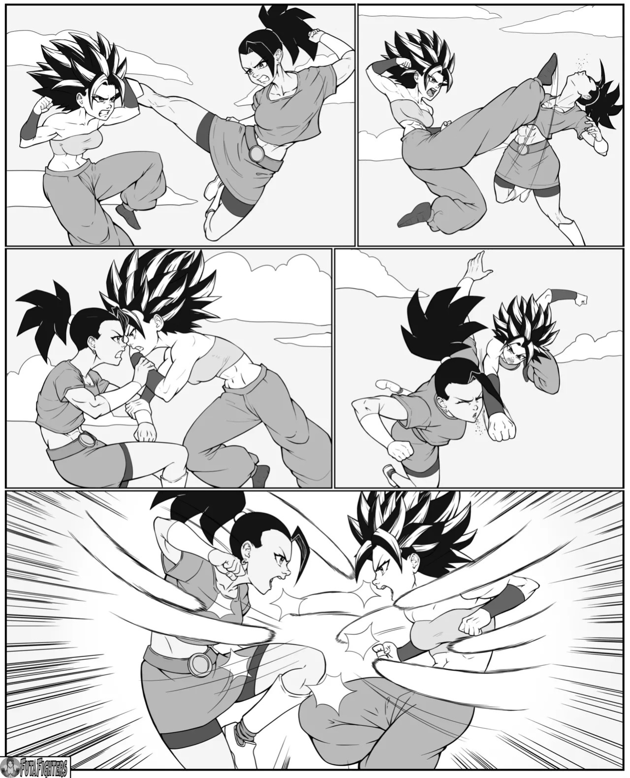 Caulifla vs Kale 118 page update futafighters