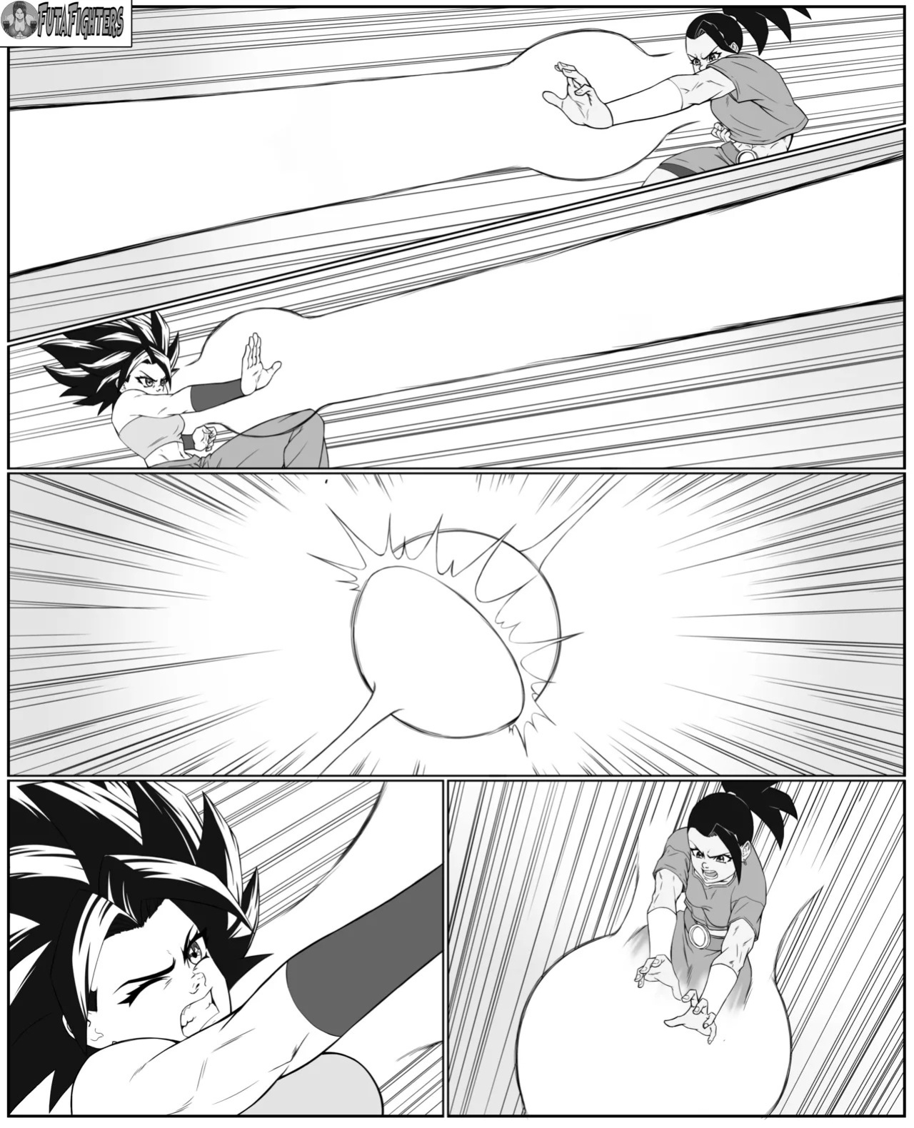 Caulifla vs Kale 118 page update futafighters