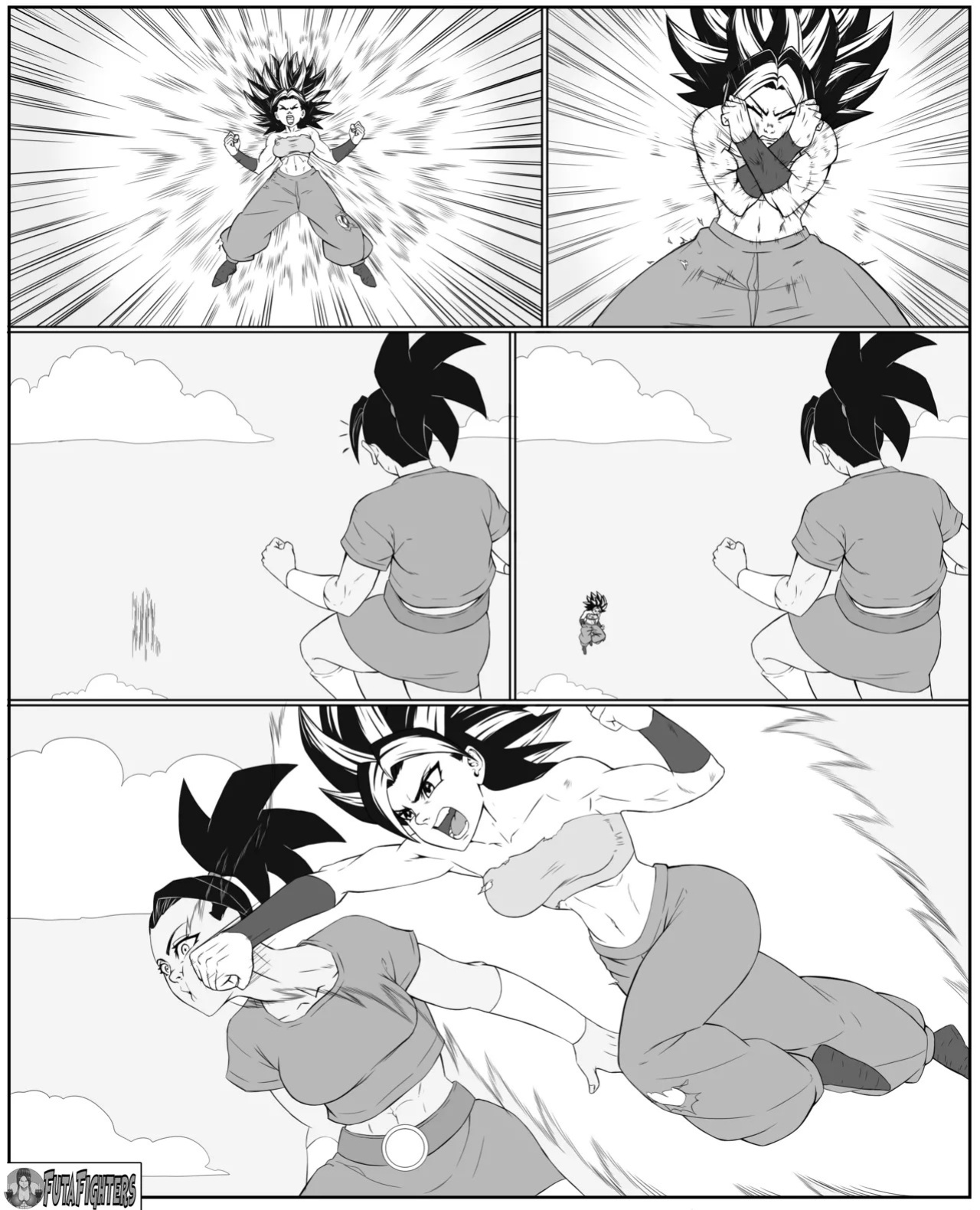 Caulifla vs Kale 118 page update futafighters