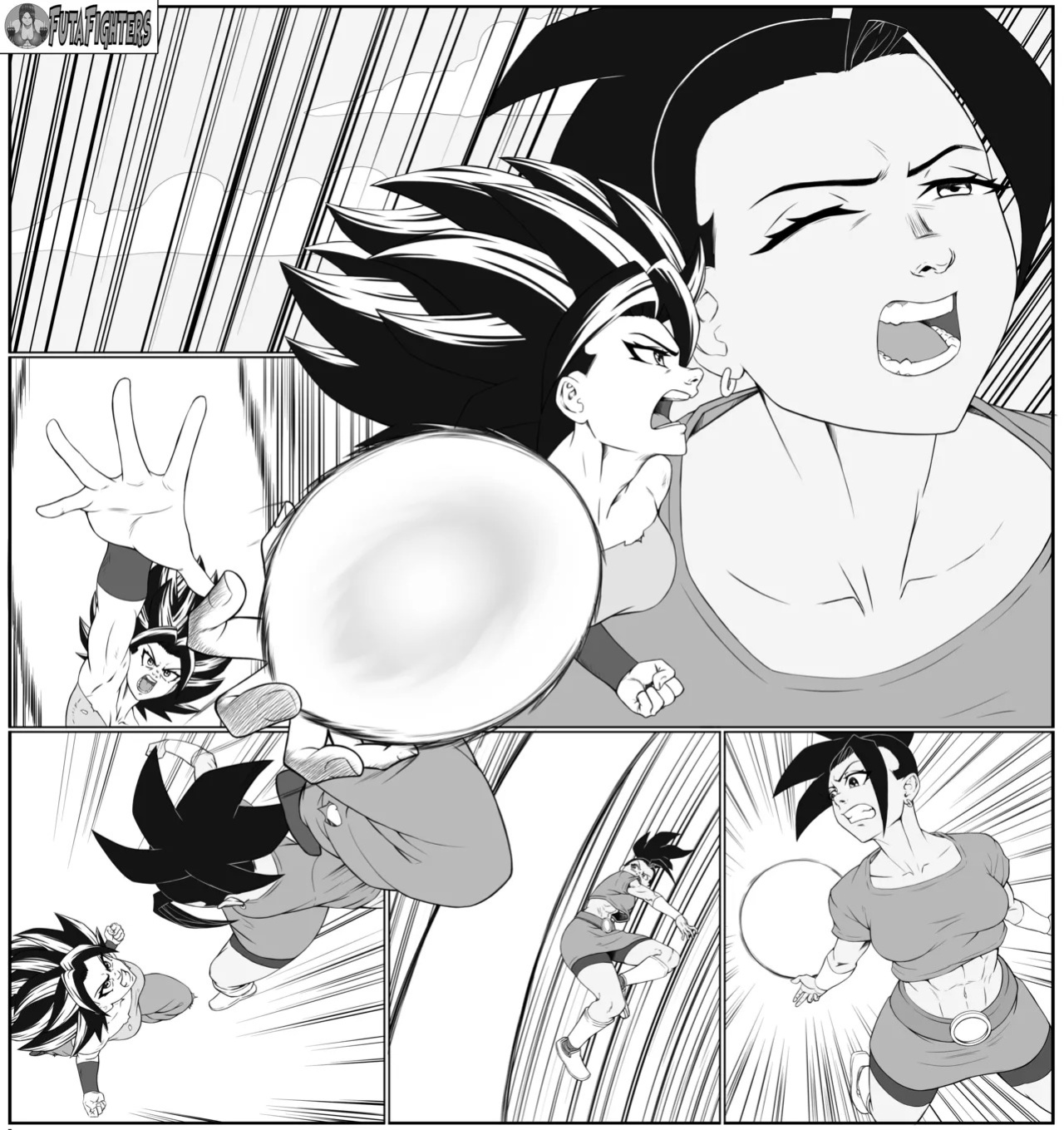 Caulifla vs Kale 118 page update futafighters