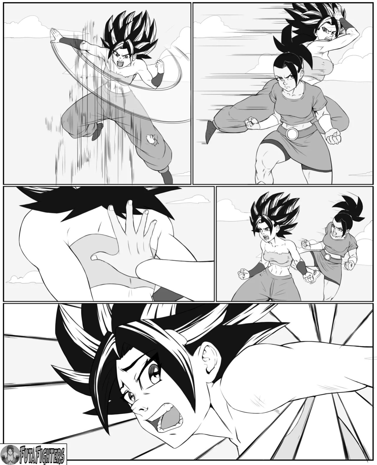 Caulifla vs Kale 118 page update futafighters