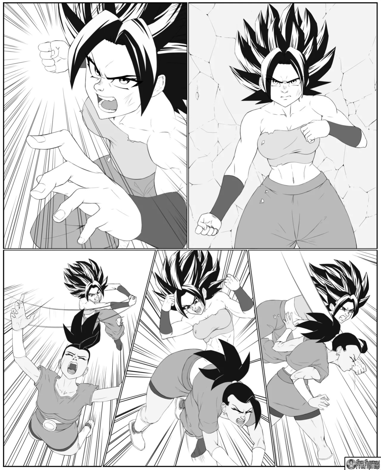 Caulifla vs Kale 118 page update futafighters