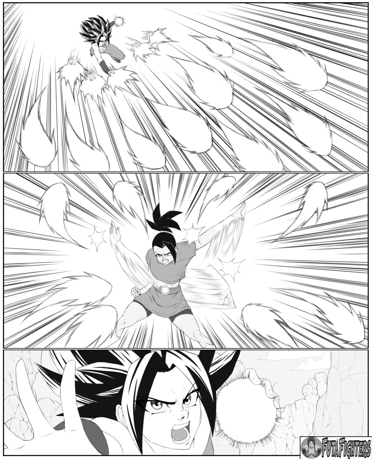 Caulifla vs Kale 118 page update futafighters