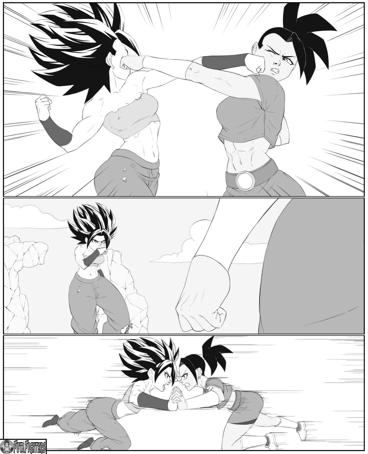 Caulifla vs Kale 118 page update futafighters