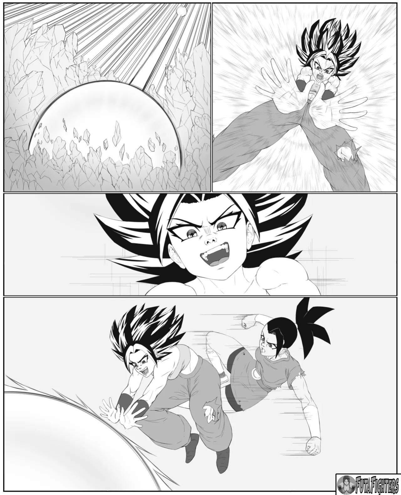 Caulifla vs Kale 118 page update futafighters