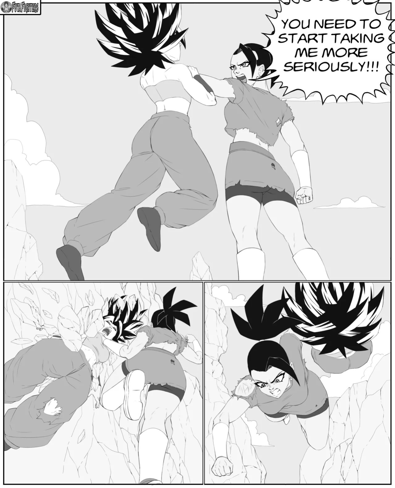 Caulifla vs Kale 118 page update futafighters