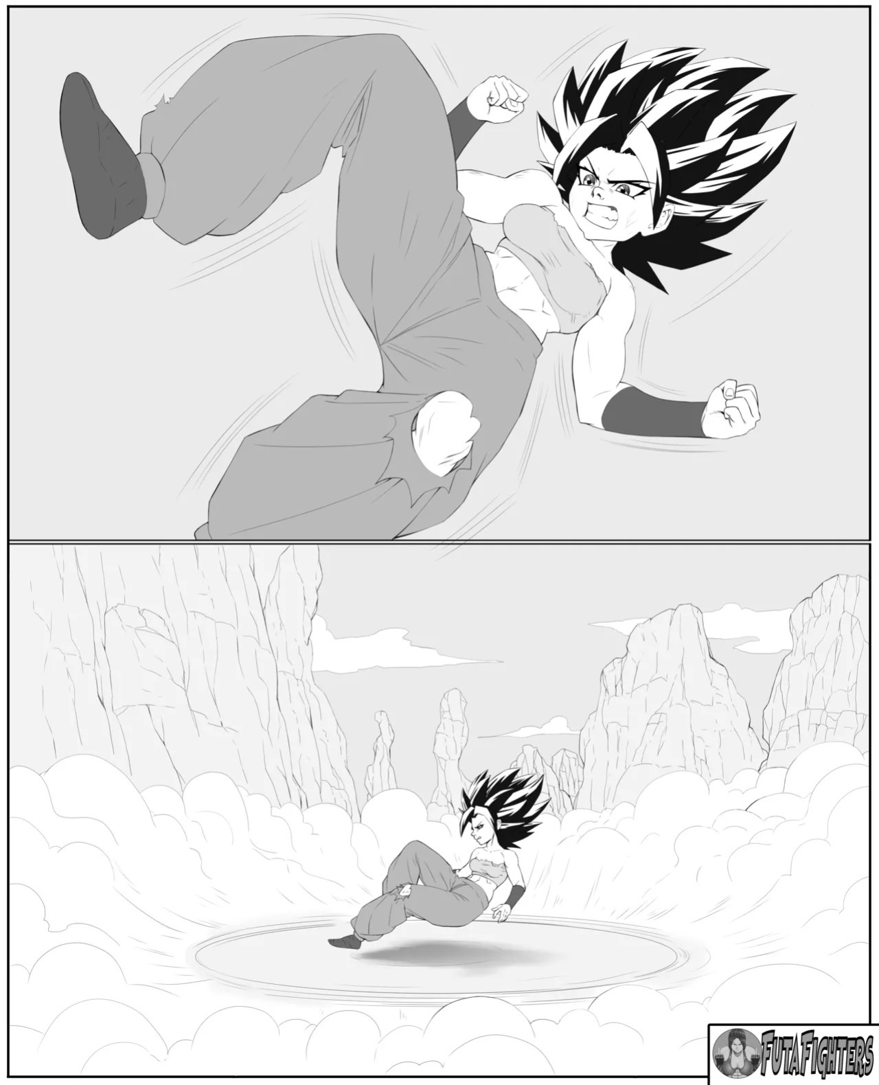 Caulifla vs Kale 118 page update futafighters