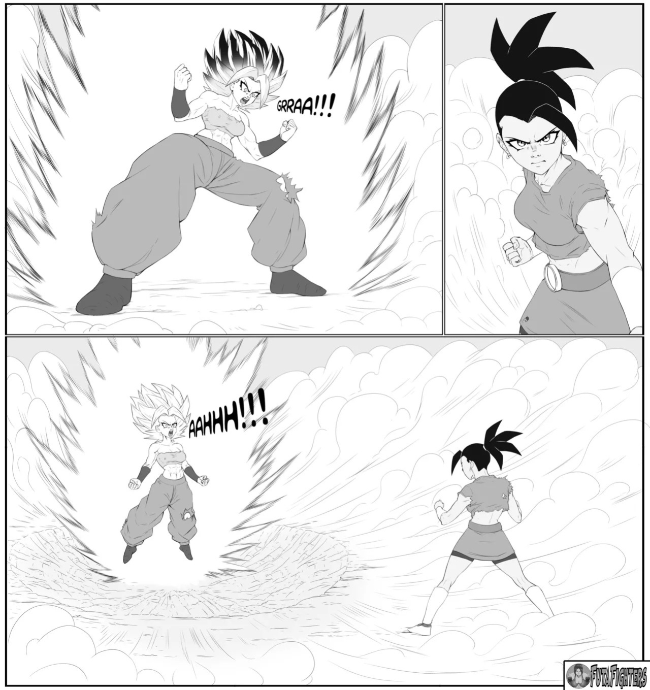 Caulifla vs Kale 118 page update futafighters