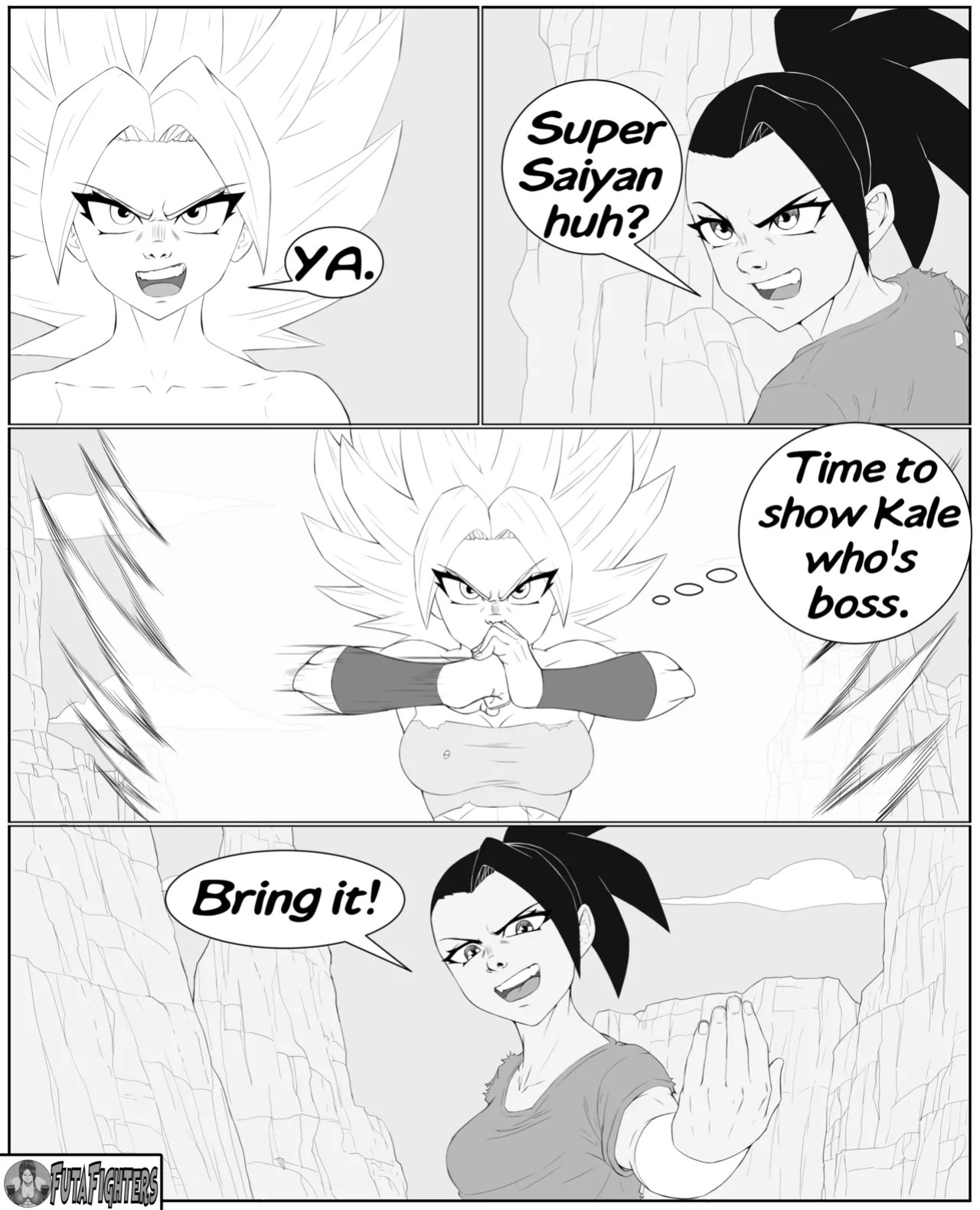 Caulifla vs Kale 118 page update futafighters